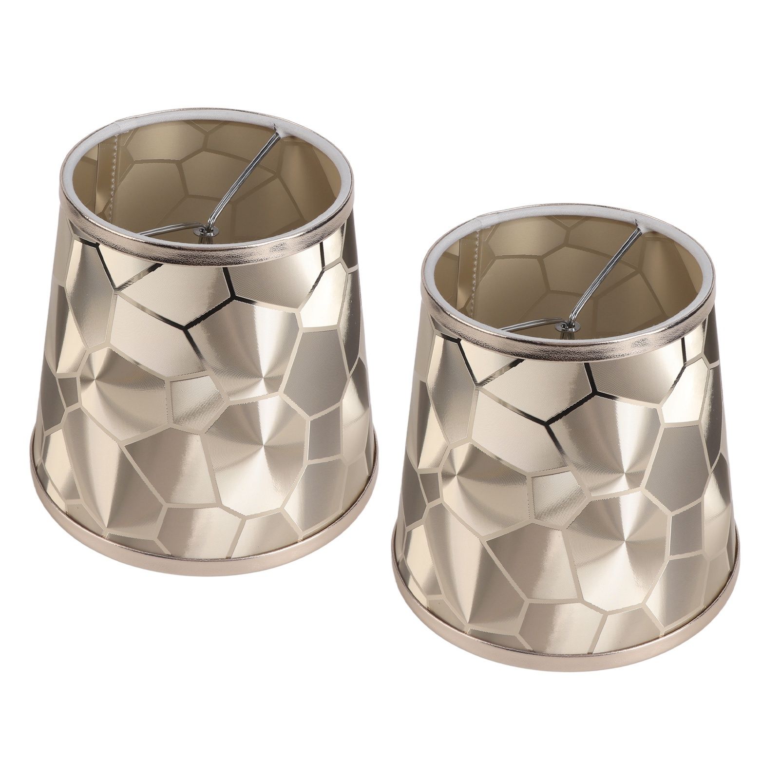 2PCS Drum Lamp Shade E14 PVC Modern Decorative Small Barrel Lampshade Cover view 2