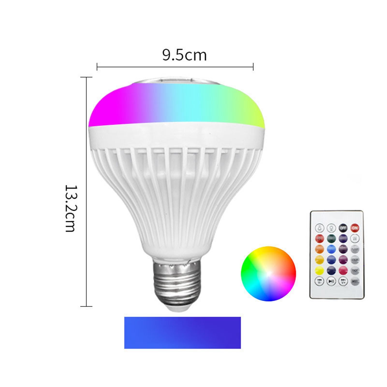 Bluetooth Music Bulb Plastic RGB Multi Color Adjustable Wireless Smart Light view 11