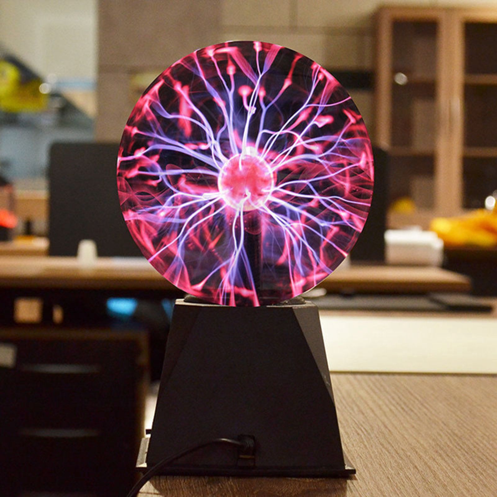 3 Inch Magic Plasma Ball Lamp Touch Sensitive Plasma Ball Light for Parties view 2