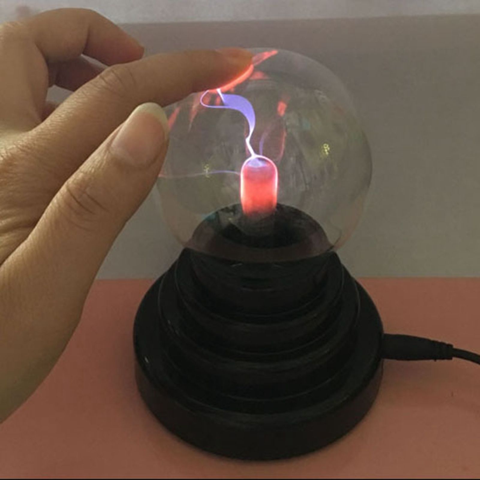 3 Inch Magic Plasma Ball Lamp Touch Sensitive Plasma Ball Light for Parties view 7