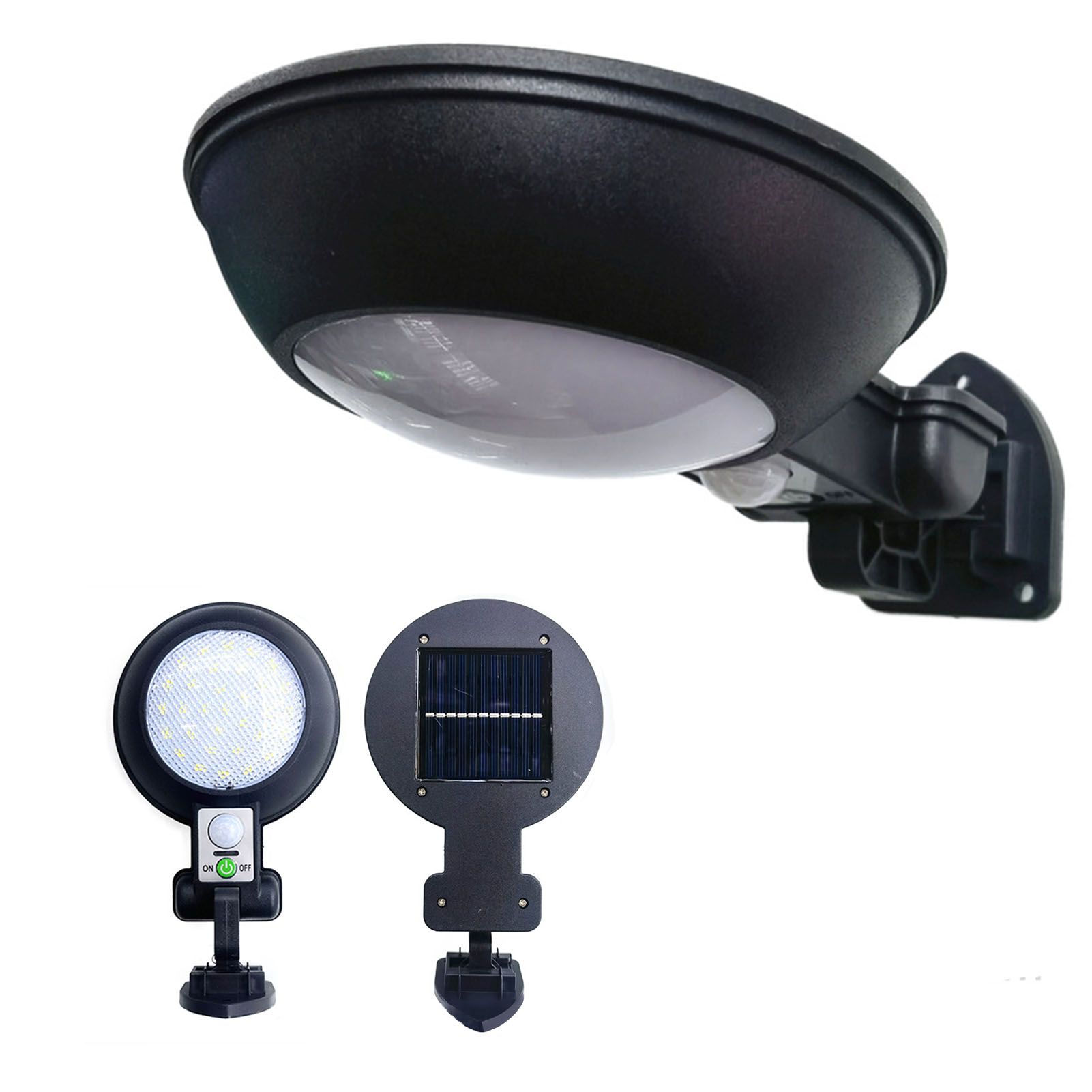 Outdoor Solar Wall Light Waterproof Motion Sensor Lamp 5.5V 2.5W for Garden view 5