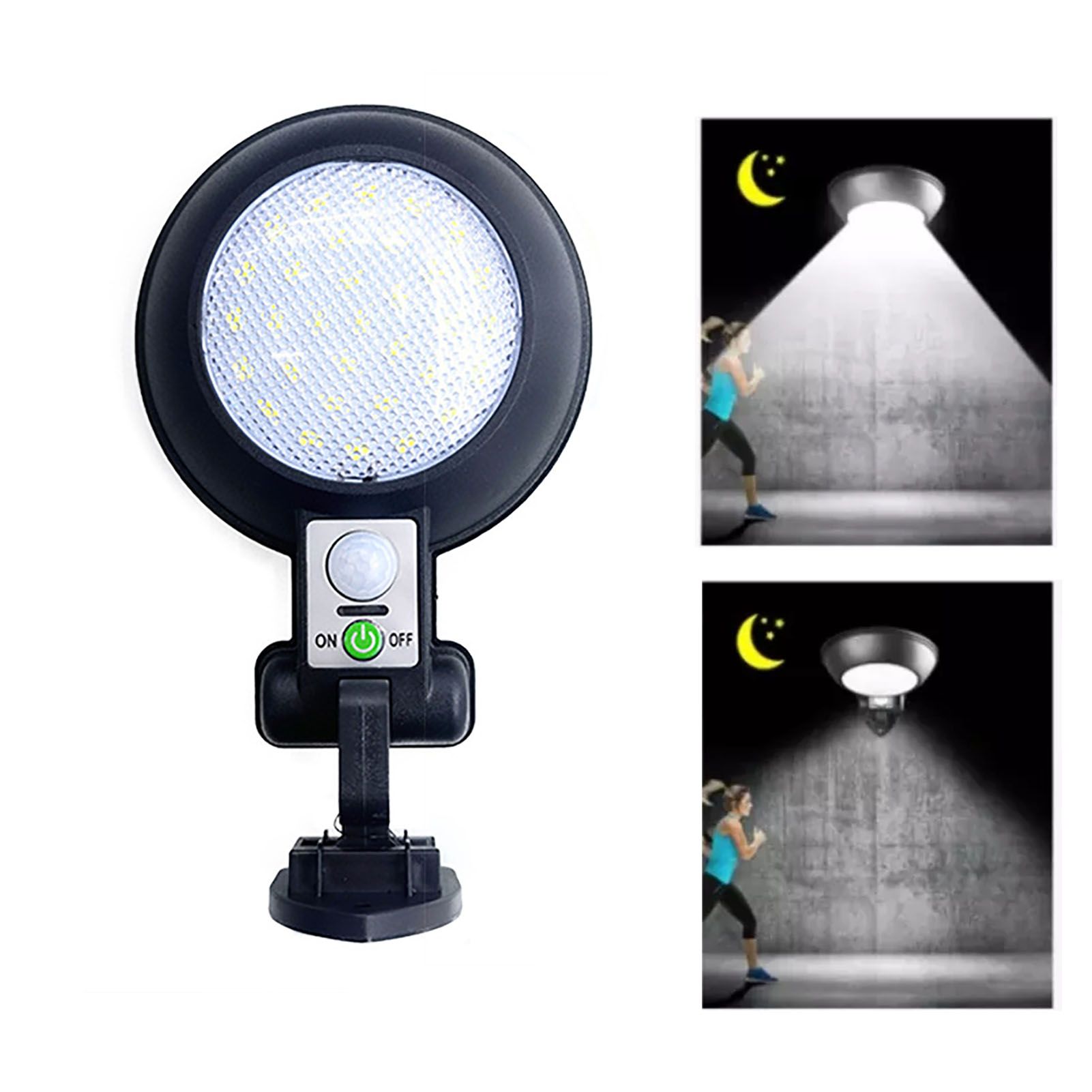 Outdoor Solar Wall Light Waterproof Motion Sensor Lamp 5.5V 2.5W for Garden view 6