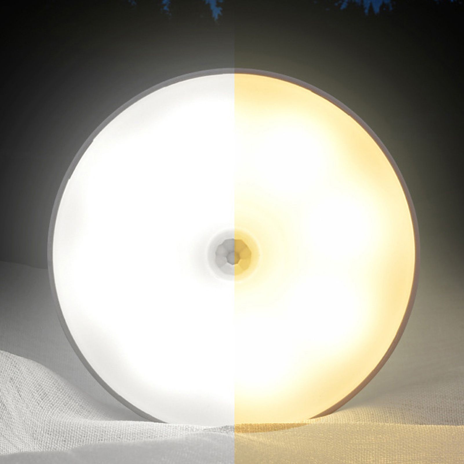 4Pcs Motion Sensor Night Light Rechargeable LED Lamp Auto On Off Warm White view 7