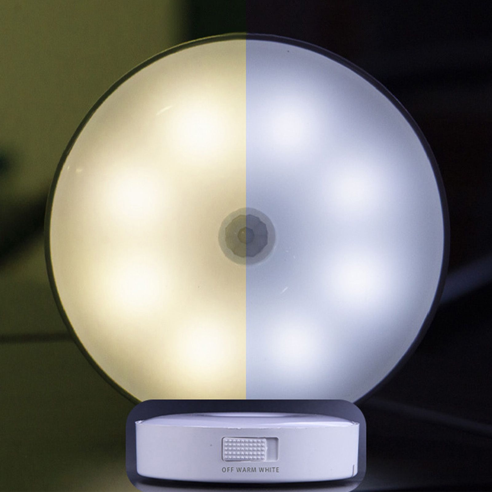 4Pcs Motion Sensor Night Light Rechargeable LED Lamp Auto On Off Warm White view 10