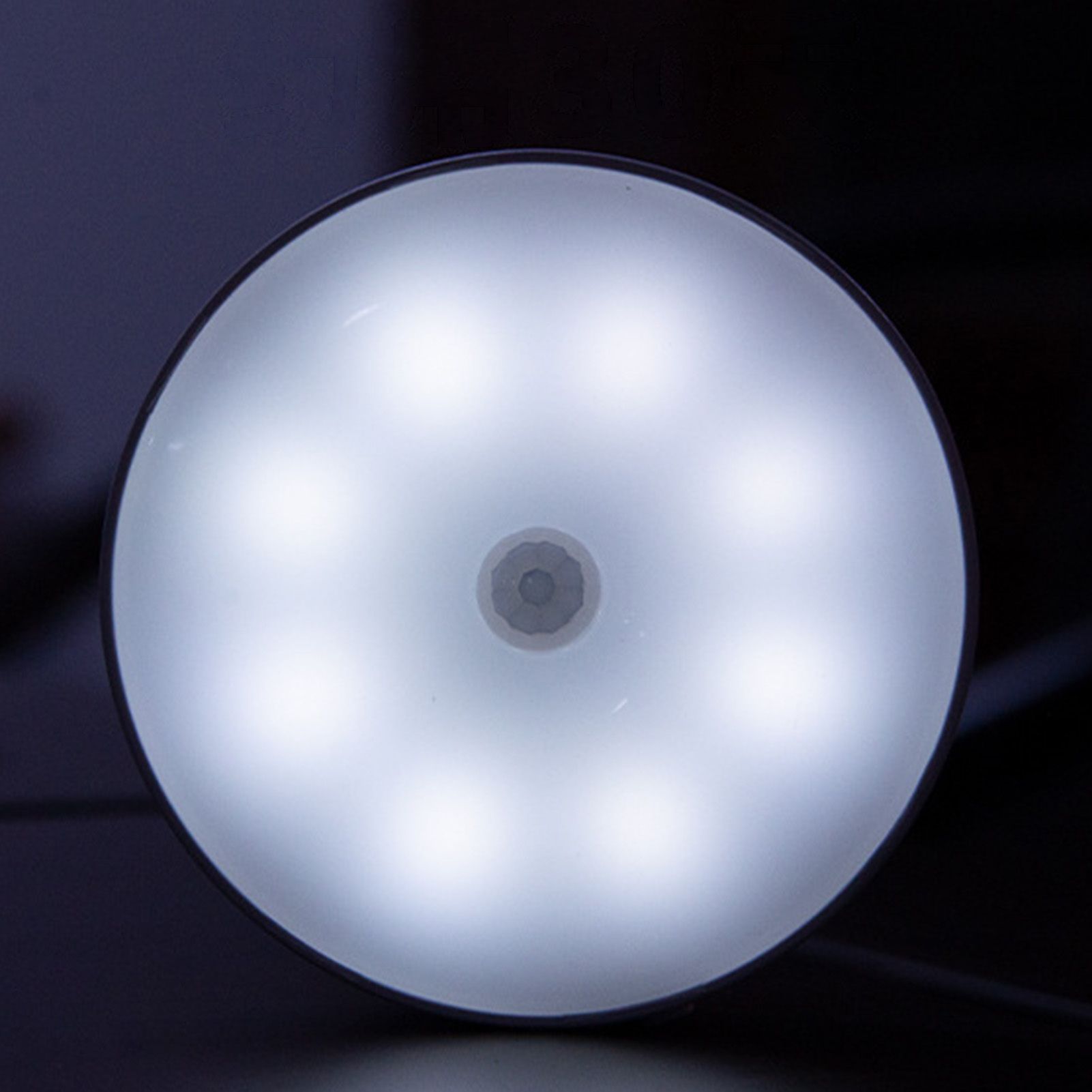 4Pcs Motion Sensor Night Light Rechargeable LED Lamp Auto On Off Warm White view 12