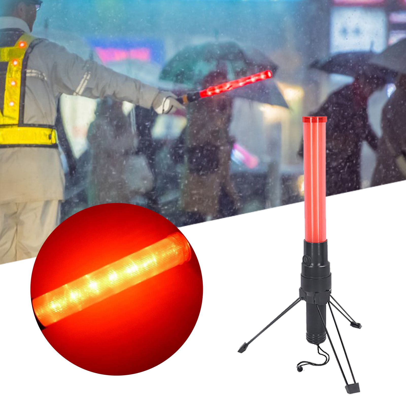 16in Traffic Baton LED Light High Visibility Durable Portable Traffic Control view 13