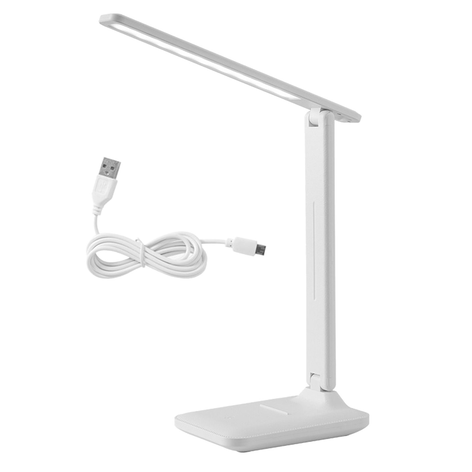 LED Reading Lamp Plastic Eye Protection USB Charging Desk Light for Bedroom