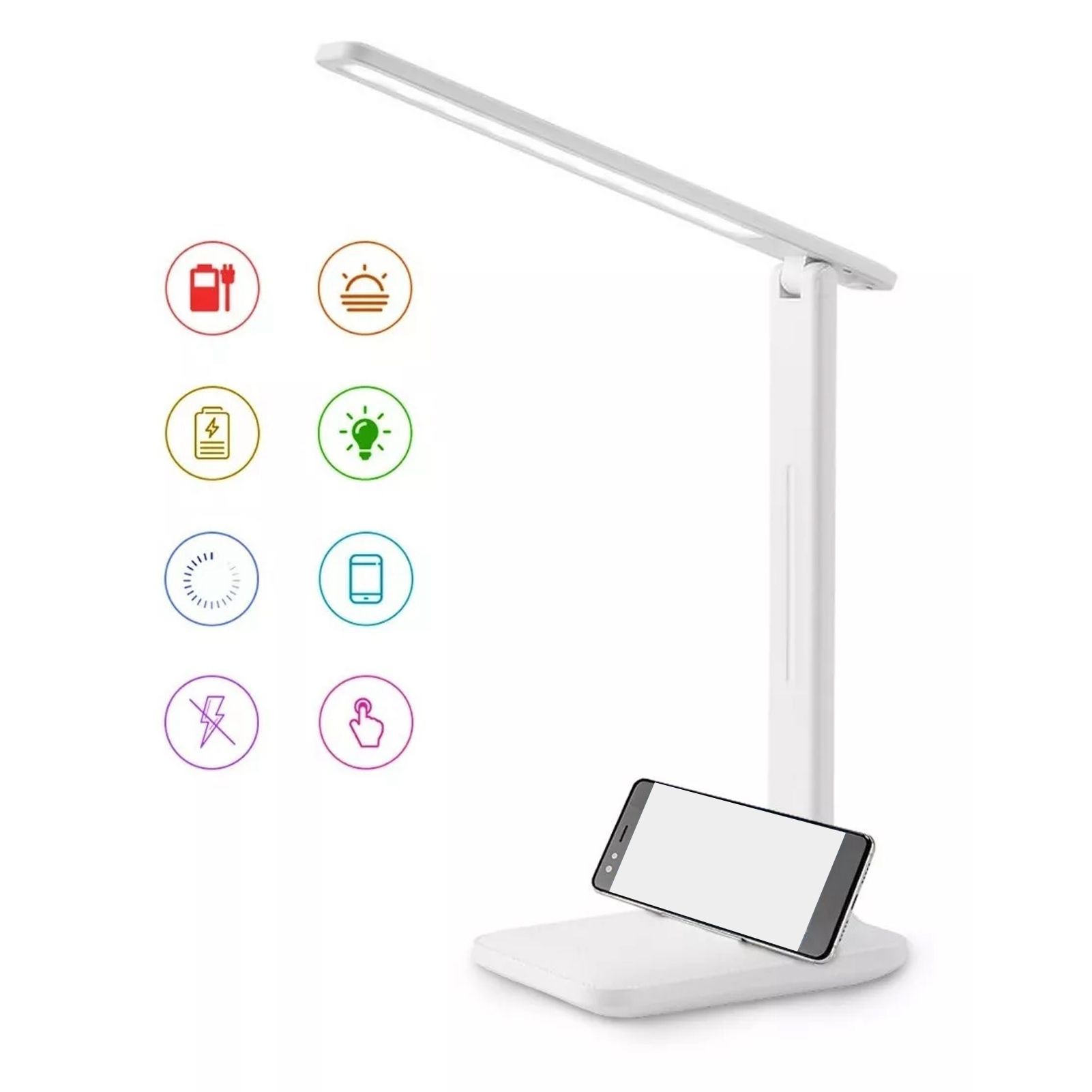 LED Reading Lamp Plastic Eye Protection USB Charging Desk Light for Bedroom view 11