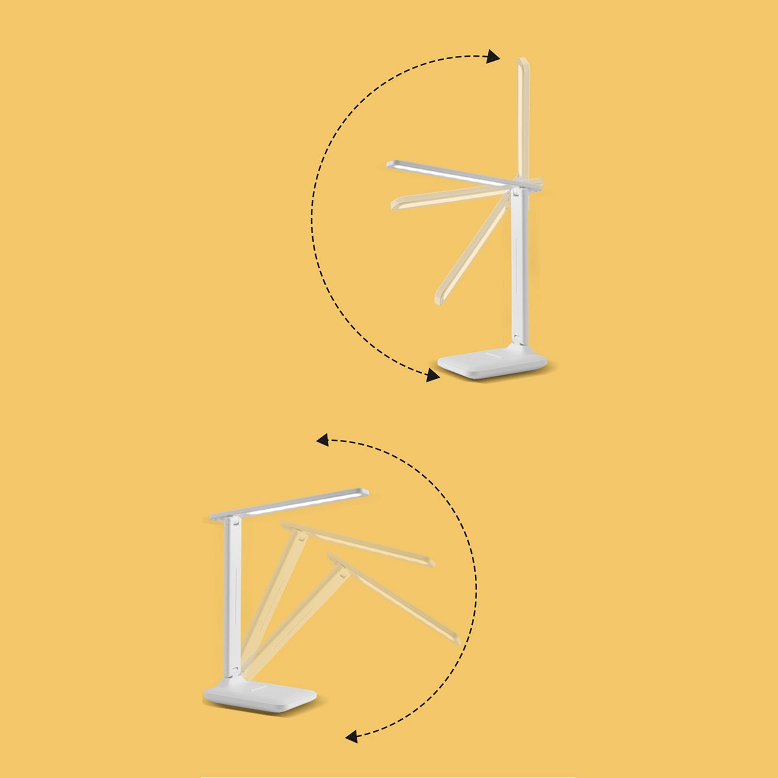 LED Reading Lamp Plastic Eye Protection USB Charging Desk Light for Bedroom view 13