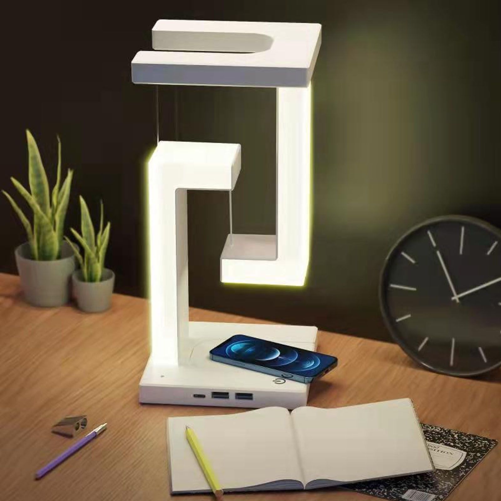 Magnetic Levitation Night Light 3 Gears Touching Switch LED Table Lamp with view 11