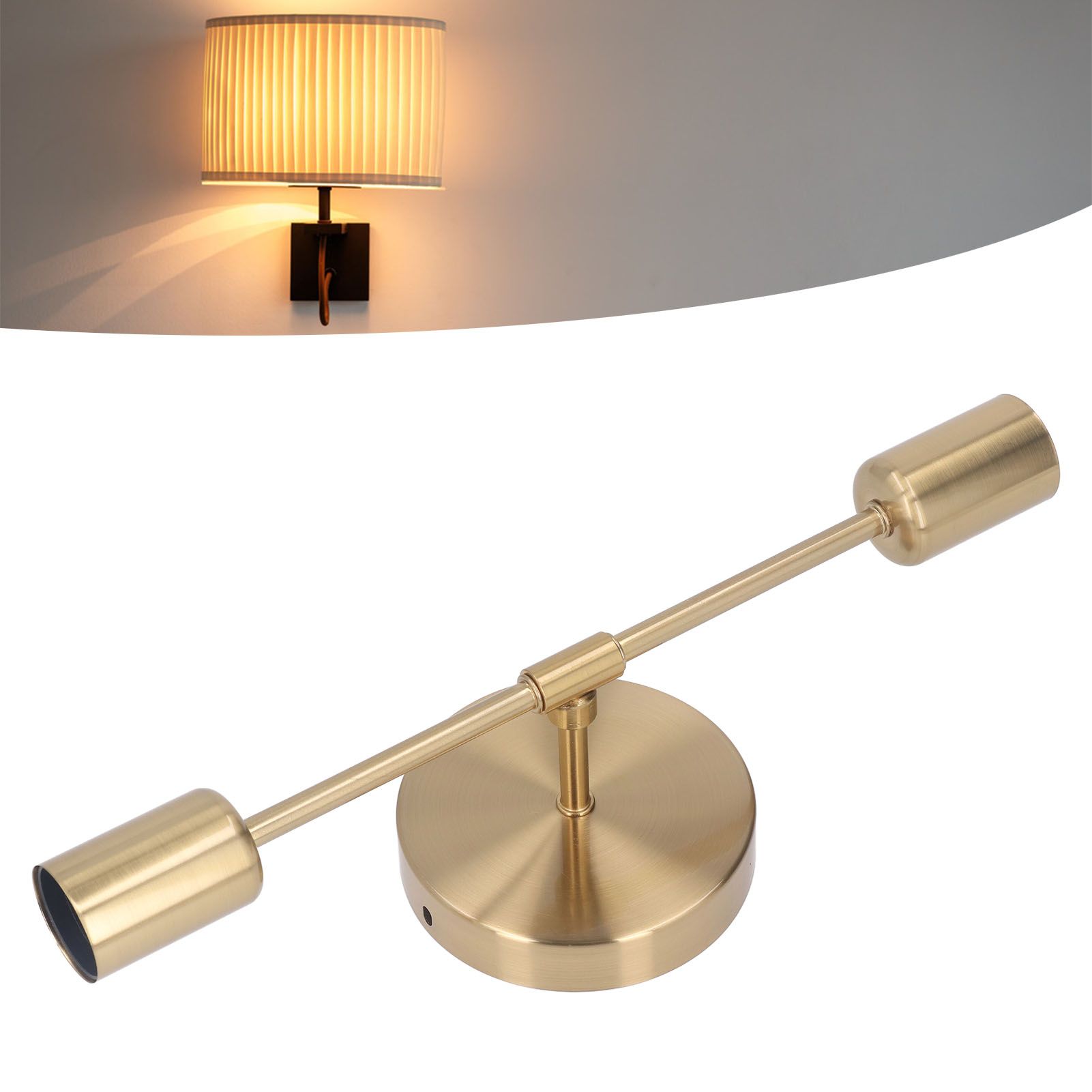 Double Wall Light Base E27 E26 Rust Proof Vintage Wall Lamp Bulb Holder for view 11