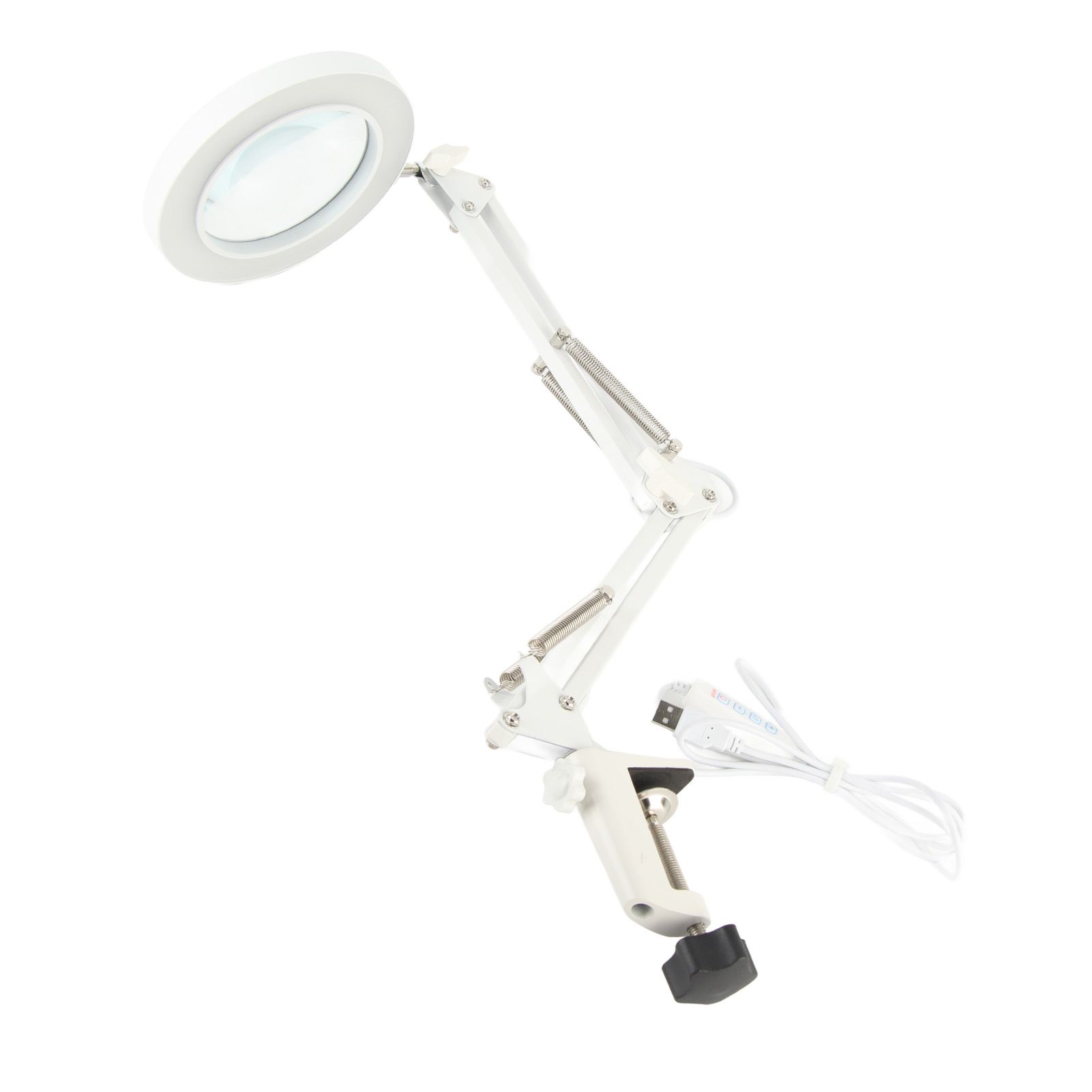 Magnifying Desk Lamp 5X Magnification 72 LED Beads 3 Light Modes Dimmable view 5