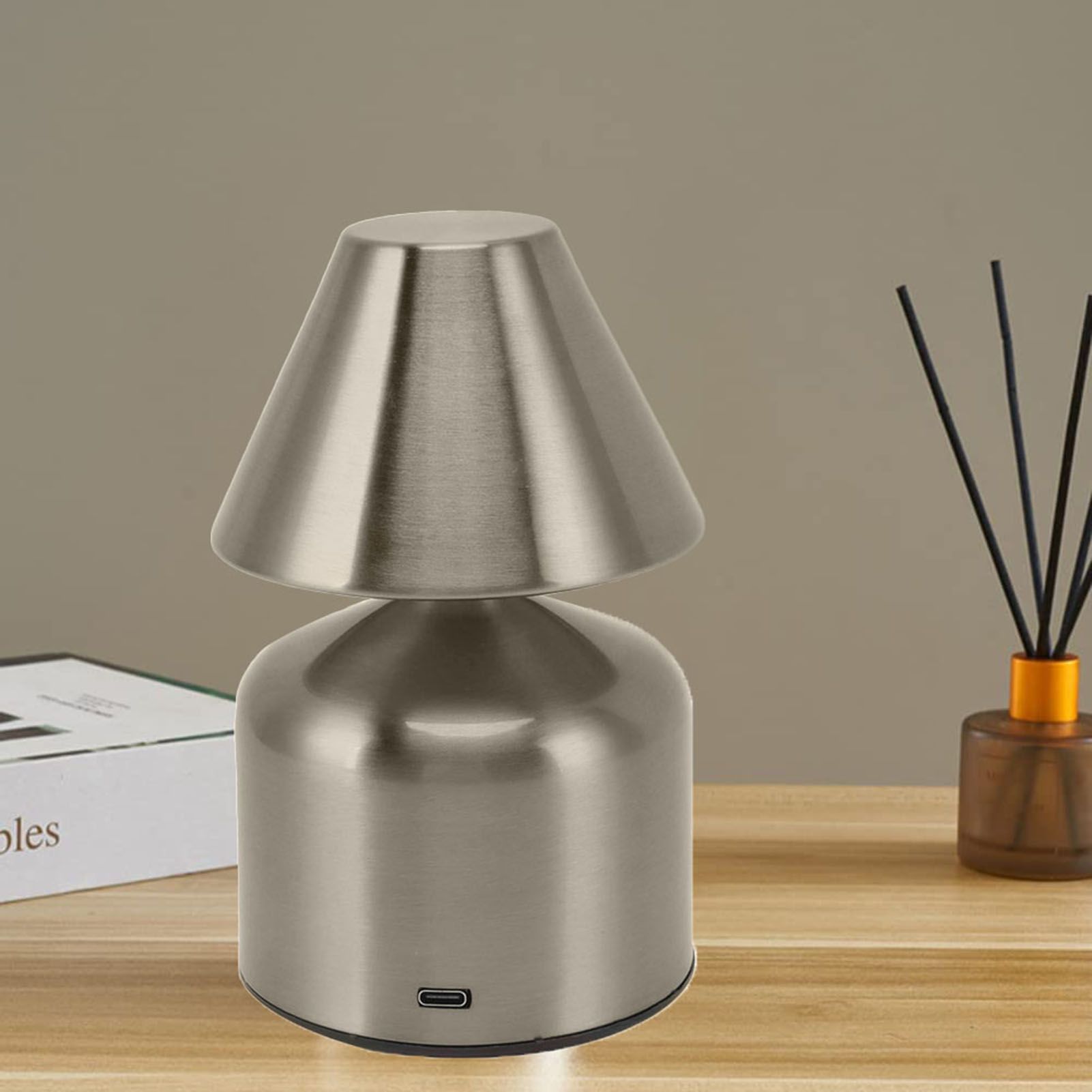 3W Stepless Dimming Touch Table Desktop Lamp 1800mAh Cordless 3 Color view 12