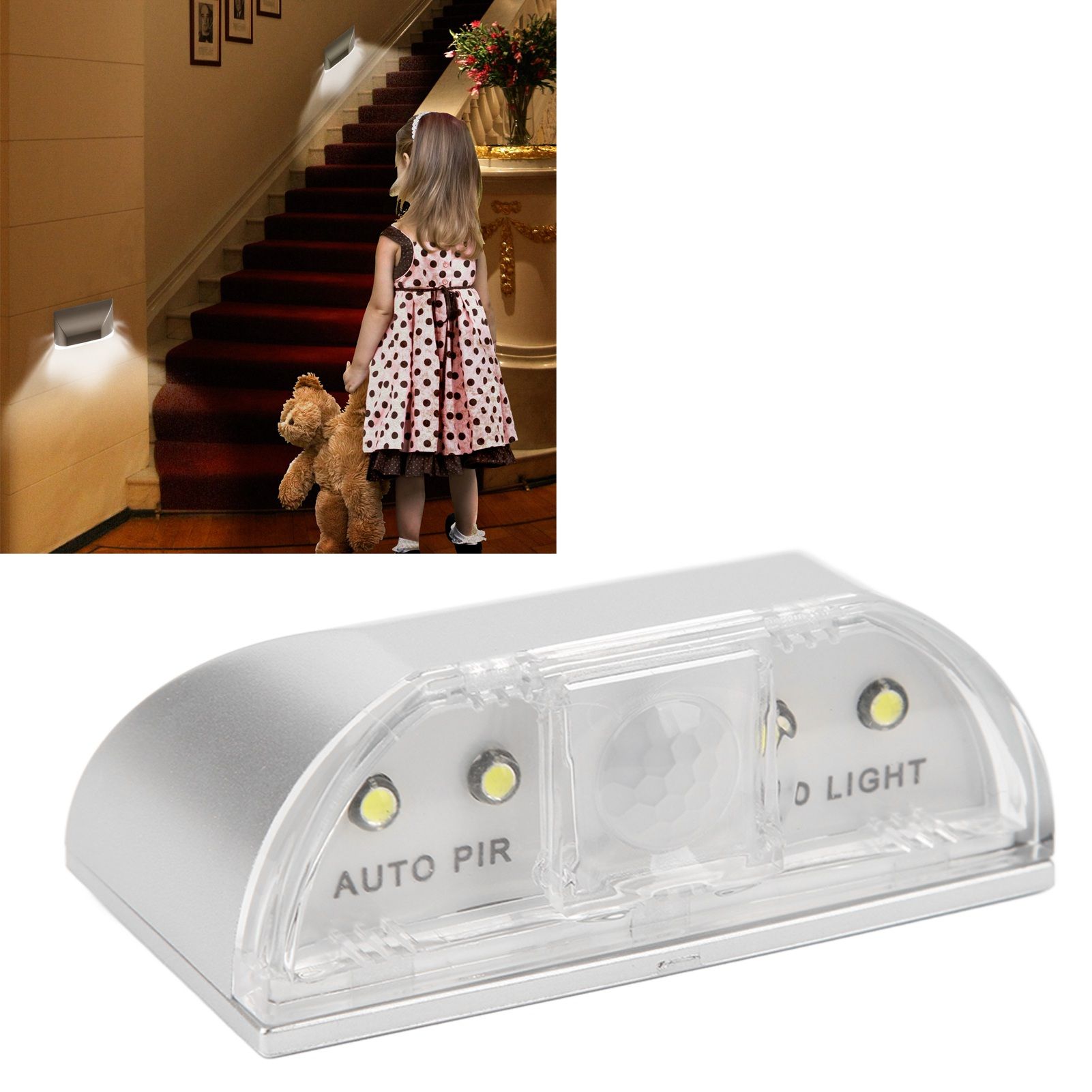LED Door Keyhole Light Battery Operated PIR Motion Detector Night Lamp for view 11
