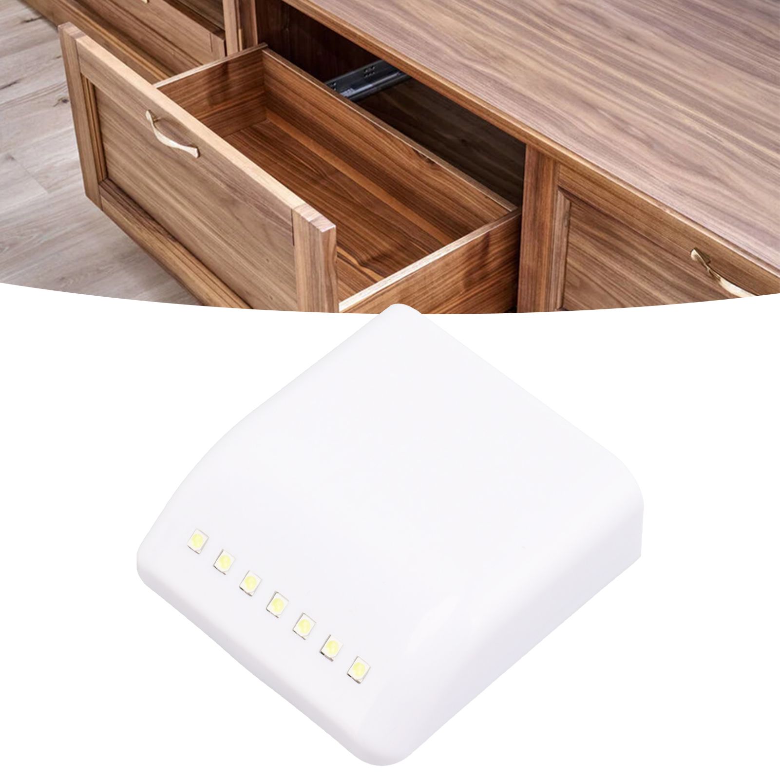 4 Set LED Closet Lights 7 LED Sensor Under Cabinet Lights with 2700K Warm view 11