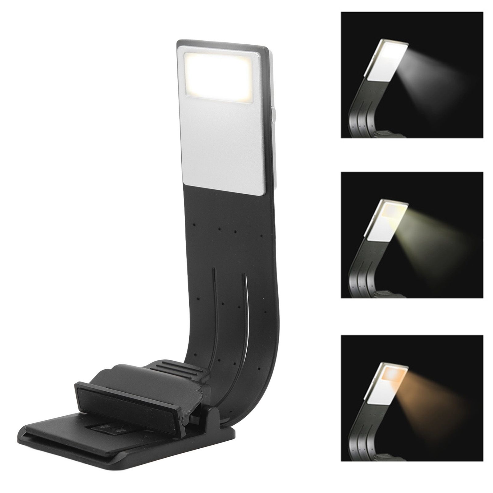 Clip Book Read Light 3 Color Temperature USB Cable Stepless Dimming Reading view 11