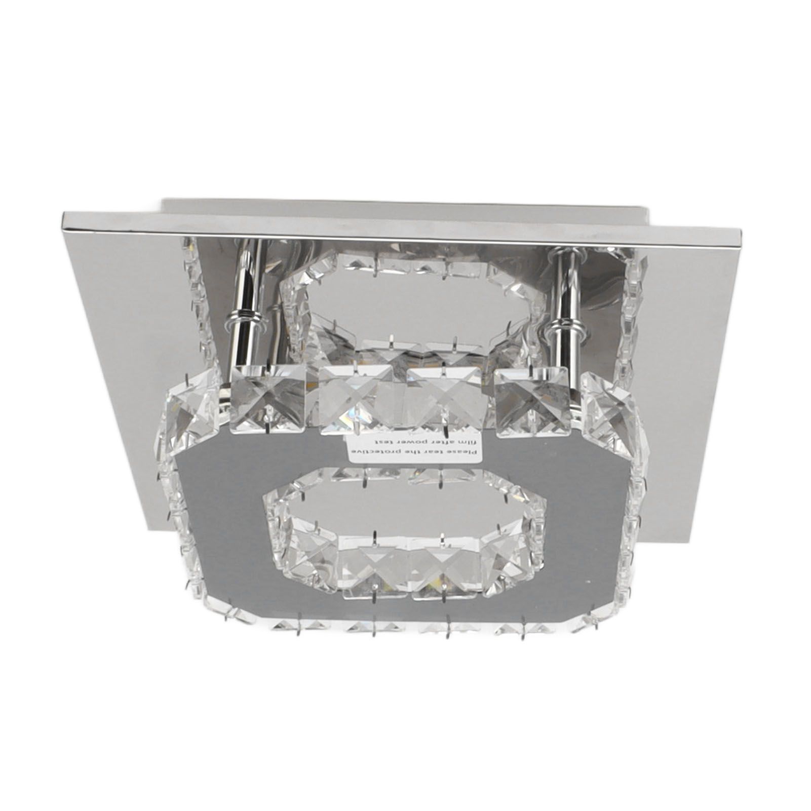 LED Ceiling Lamp 3 Light Color Modern Decorative Square Faux Crystal Mini view 9