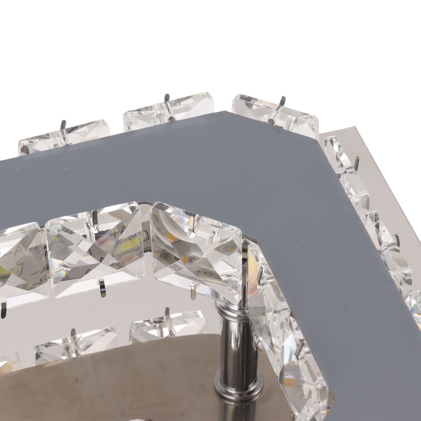 LED Ceiling Lamp 3 Light Color Modern Decorative Square Faux Crystal Mini view 14