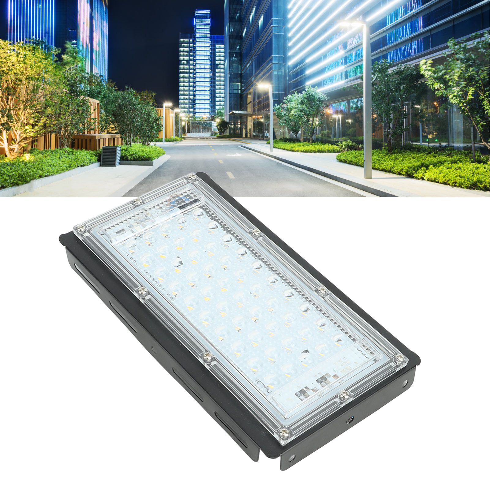 50W LED Street Light Warm White LED Street Lamp Outdoor Waterproof Courtyard view 11