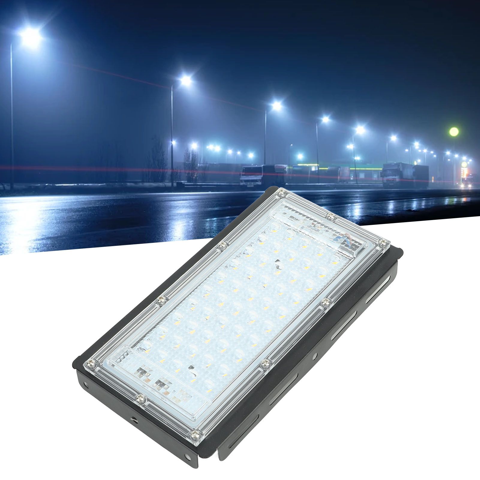 50W LED Street Light Warm White LED Street Lamp Outdoor Waterproof Courtyard view 12