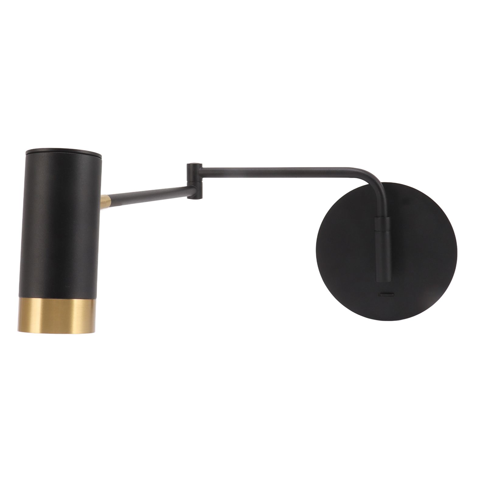 Swing Arm Wall Lamp Wall Mounted Bedside Lamps with Adjustable Swing Arms for view 2