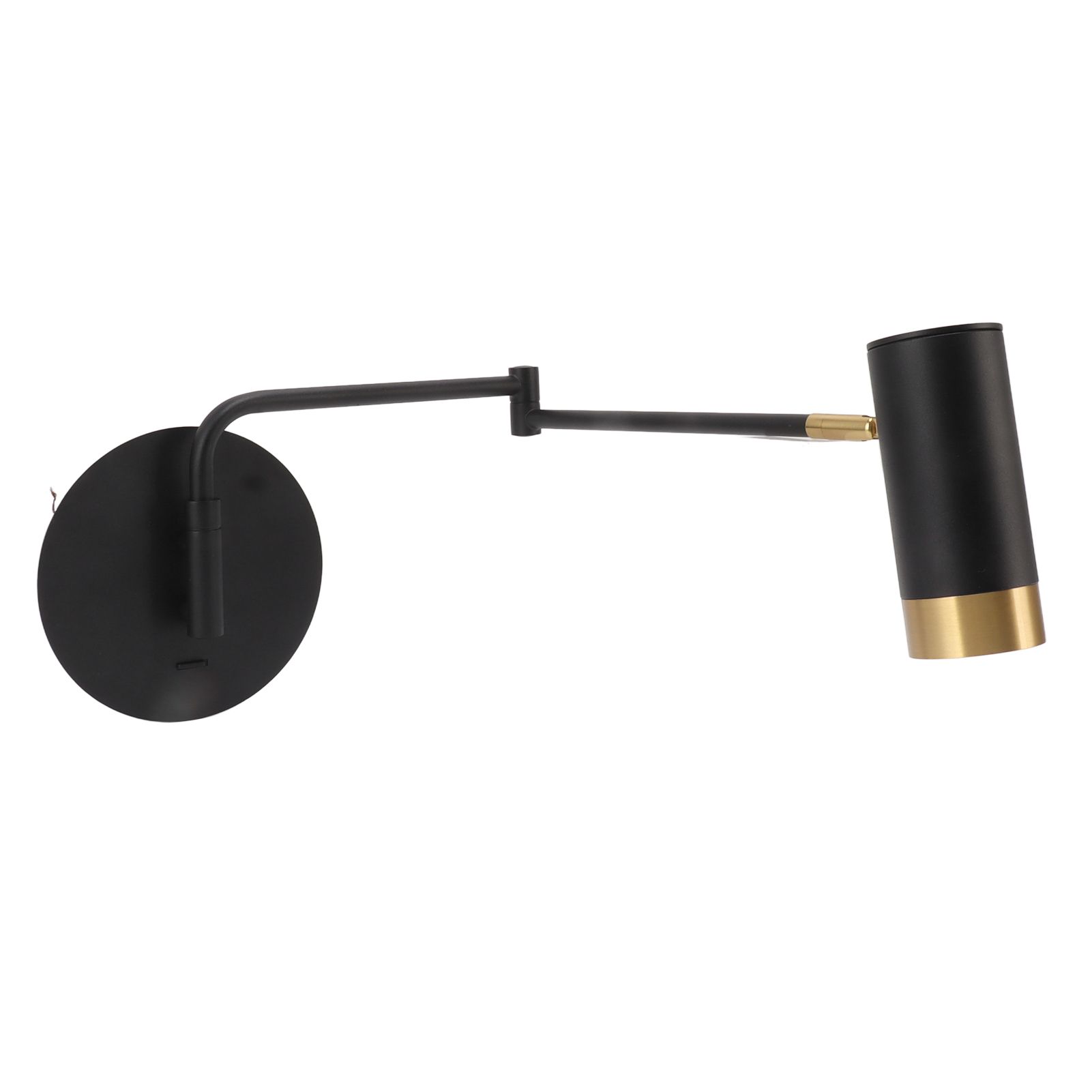 Swing Arm Wall Lamp Wall Mounted Bedside Lamps with Adjustable Swing Arms for view 4