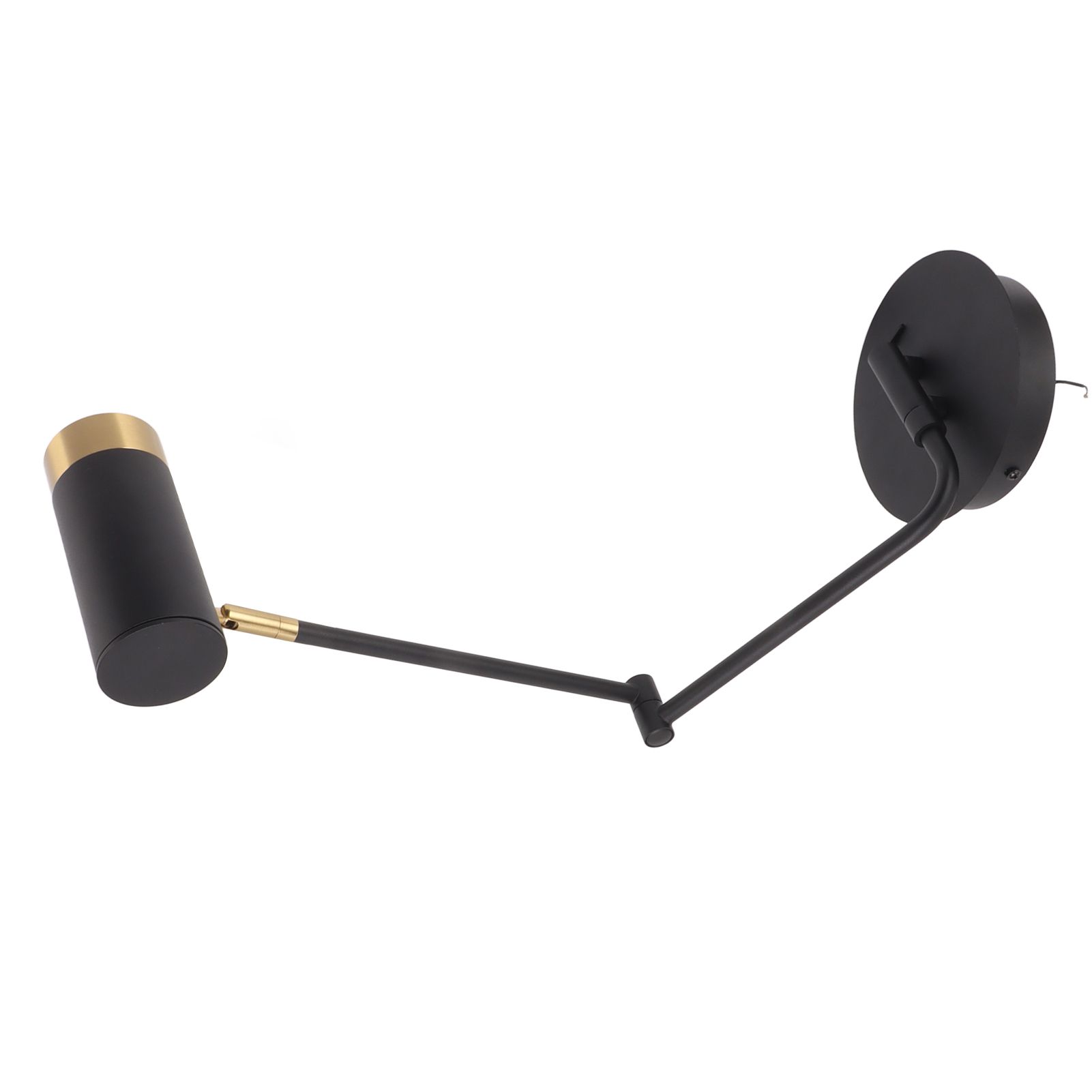 Swing Arm Wall Lamp Wall Mounted Bedside Lamps with Adjustable Swing Arms for view 6