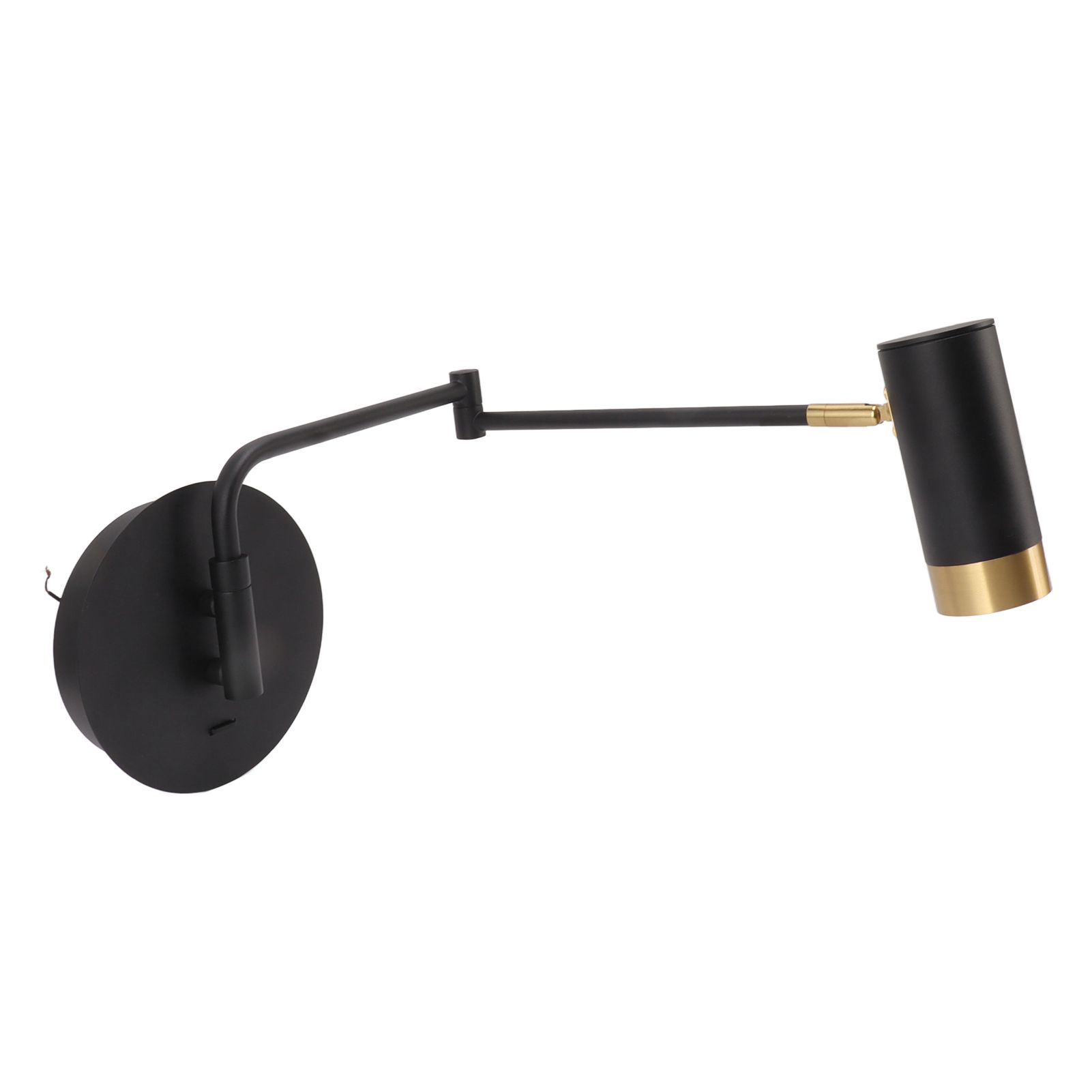Swing Arm Wall Lamp Wall Mounted Bedside Lamps with Adjustable Swing Arms for view 10