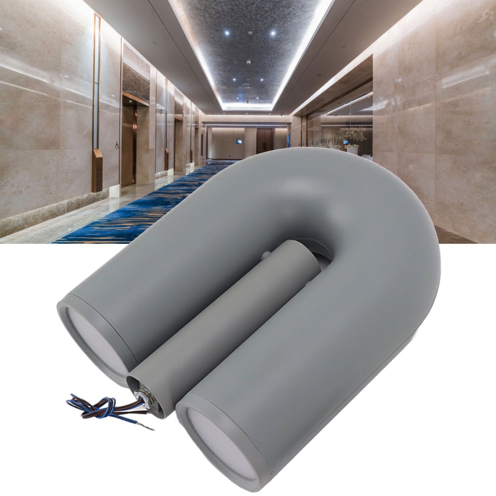 U Shape Wall Lamp Iron ABS Nordic Modern Warm Light Decorative Wall Mounted U view 11
