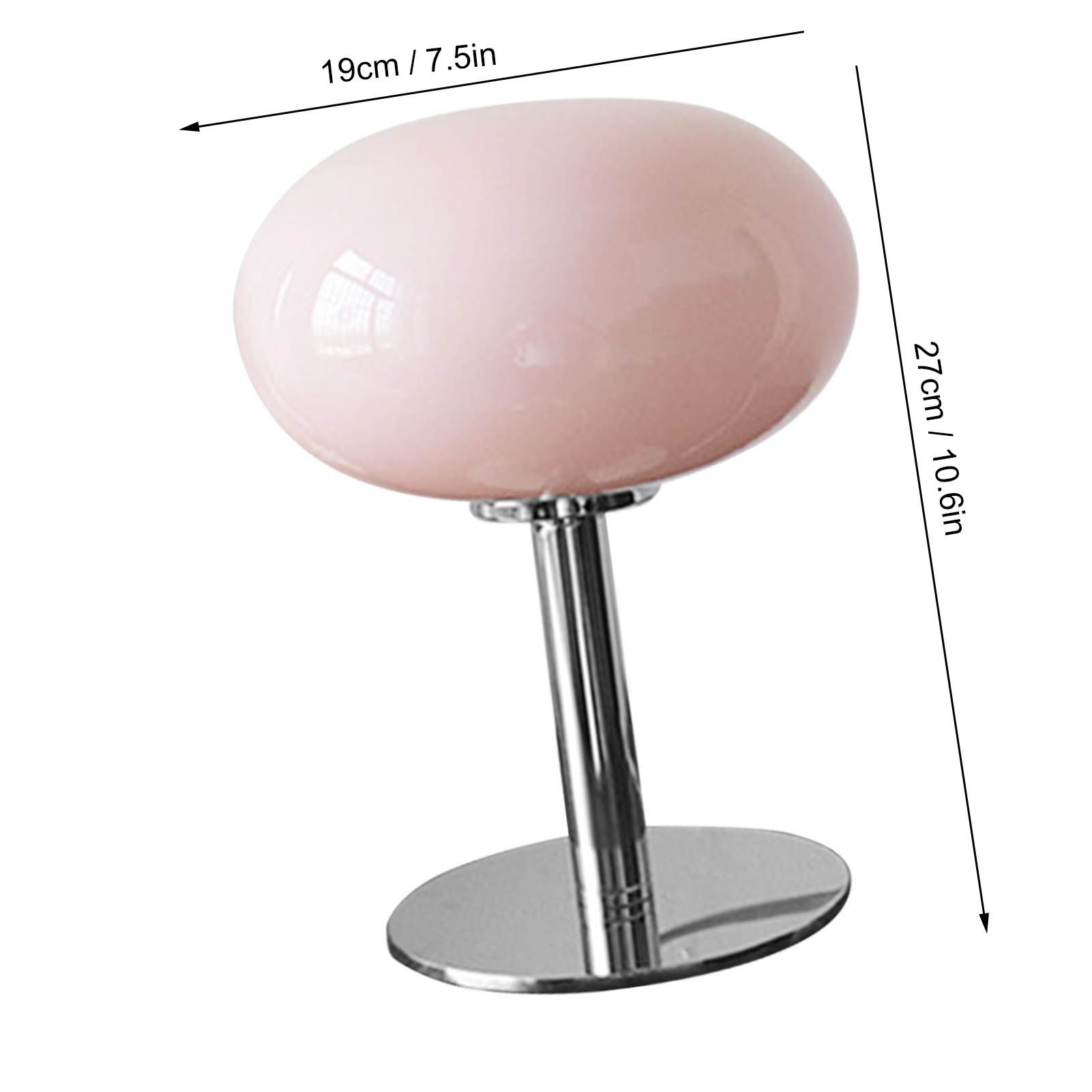 Bedside Table Lamp Iron Base Cute Shape Simple Modern Elegant Nightstand Lamp view 4