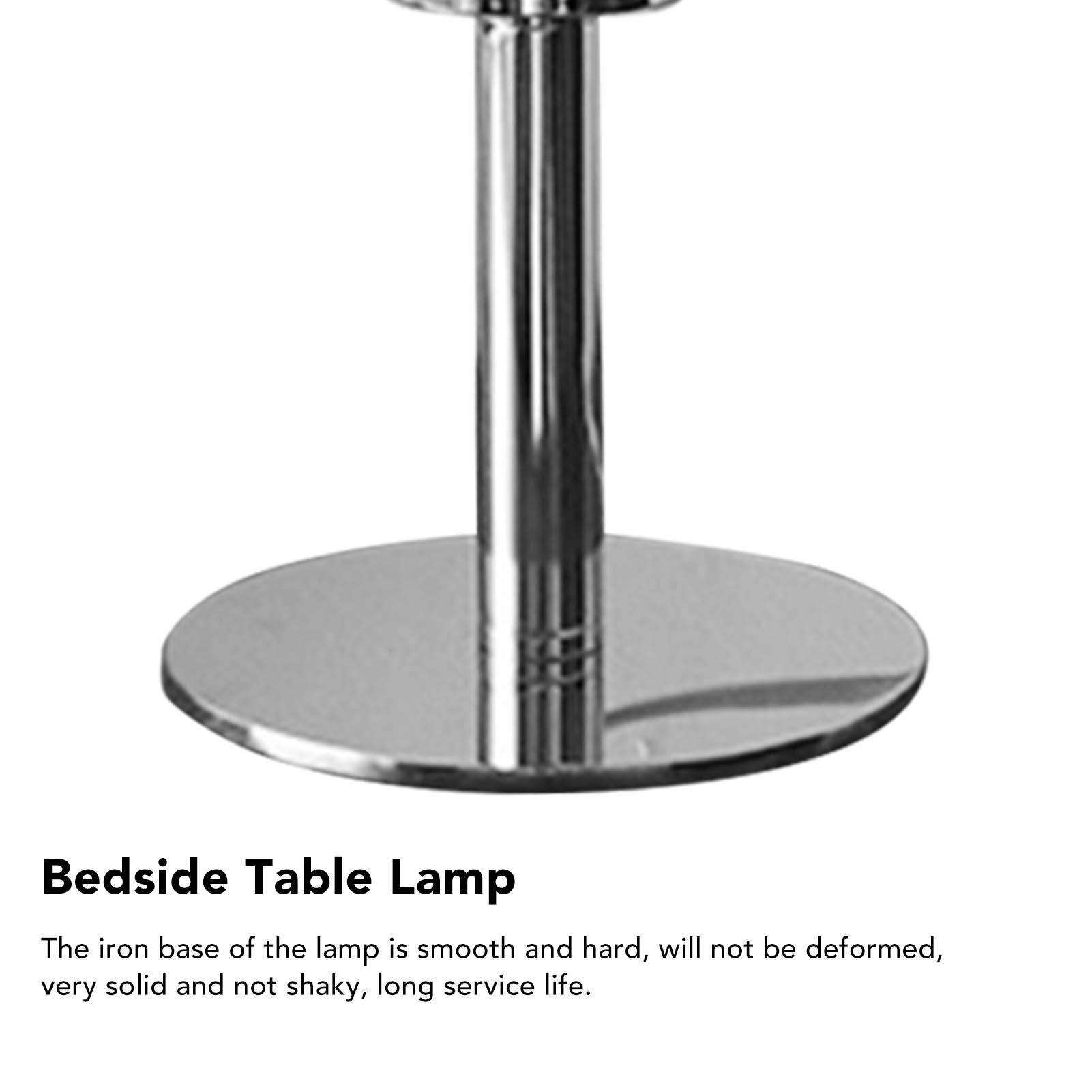 Bedside Table Lamp Iron Base Cute Shape Simple Modern Elegant Nightstand Lamp view 10