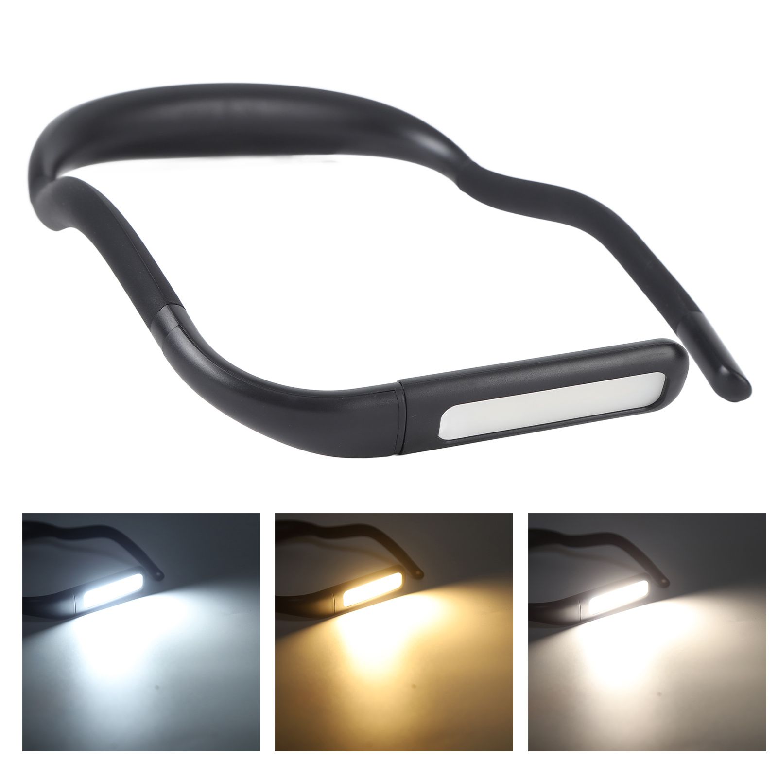 Neck Reading Light Color Brightness Adjustable Flexible Hands Free LED Book view 11