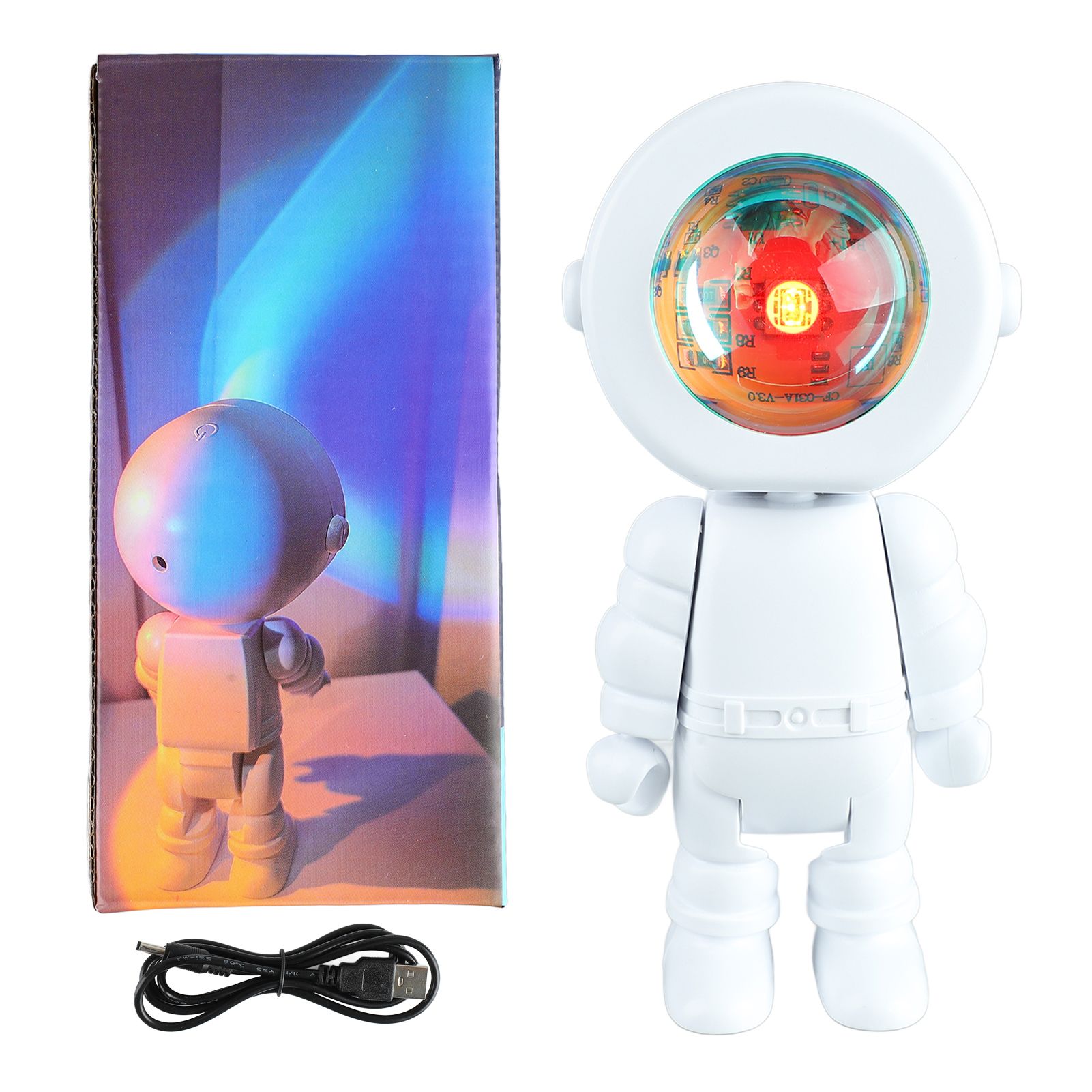 Romantic Astronaut Robot Lamp Astronaut LED Light Projector for Bedroom Live