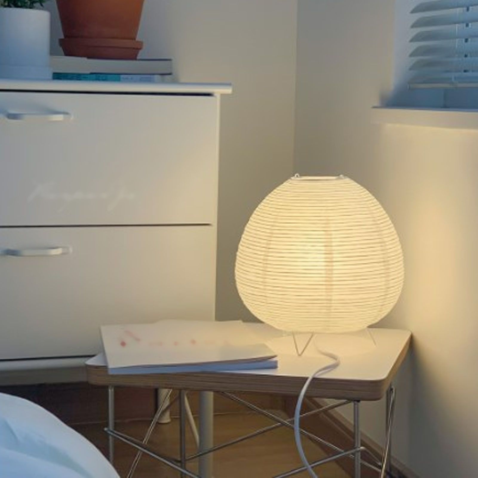 Rice Paper Lantern Lamp Soft Warm Light Home Decoration Modern Standing view 5