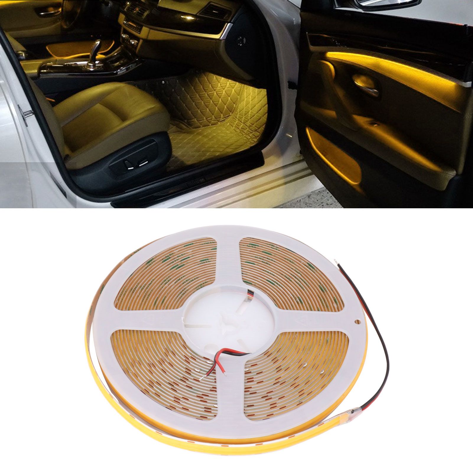 COB LED Strip Light High Brightness Adhesive Flexible Double Row DIY Lamp view 12