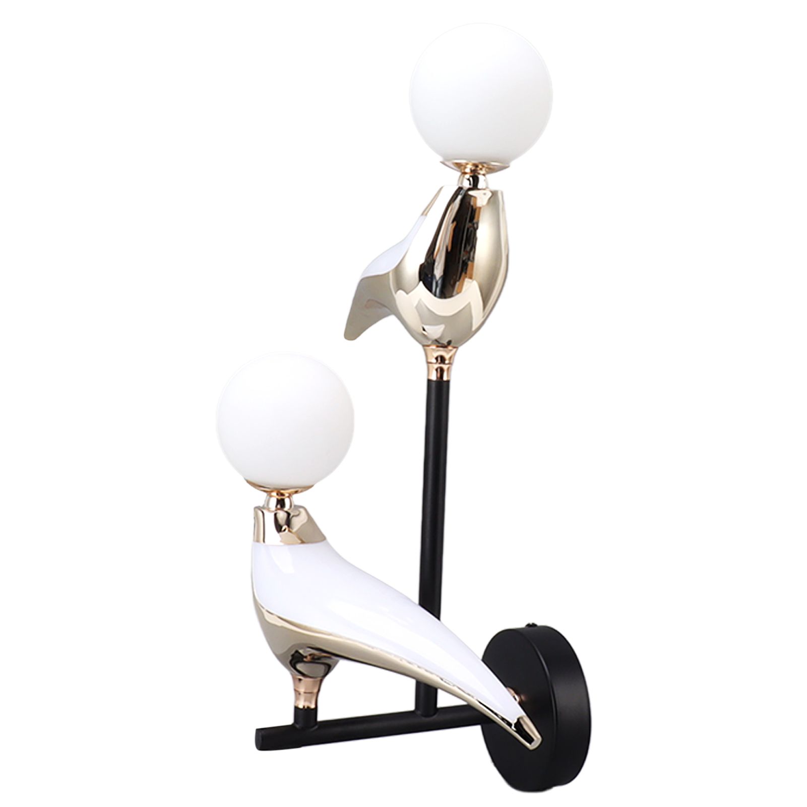Modern Bird Wall Lamp Double Head Rotatable LED Wall Mounted Light for Living view 2