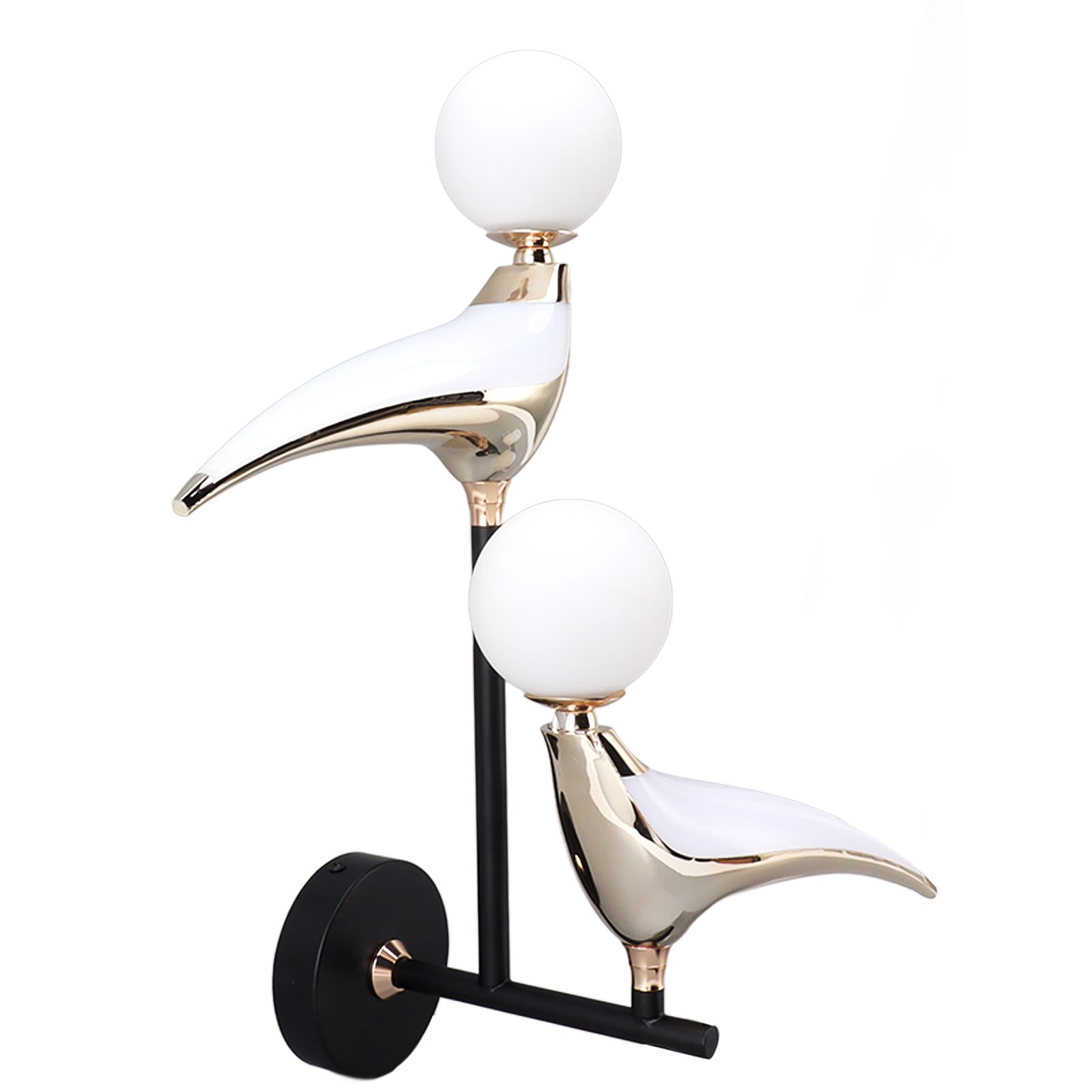 Modern Bird Wall Lamp Double Head Rotatable LED Wall Mounted Light for Living view 4