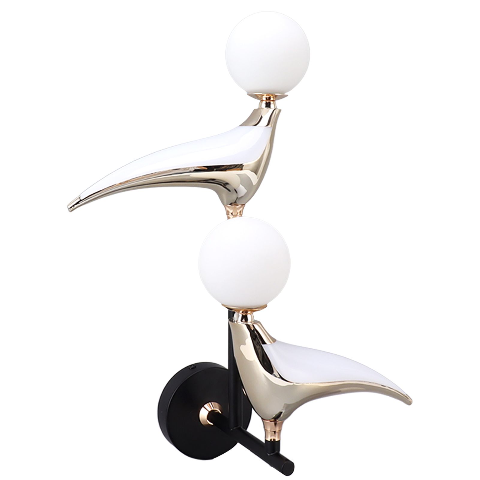 Modern Bird Wall Lamp Double Head Rotatable LED Wall Mounted Light for Living view 7