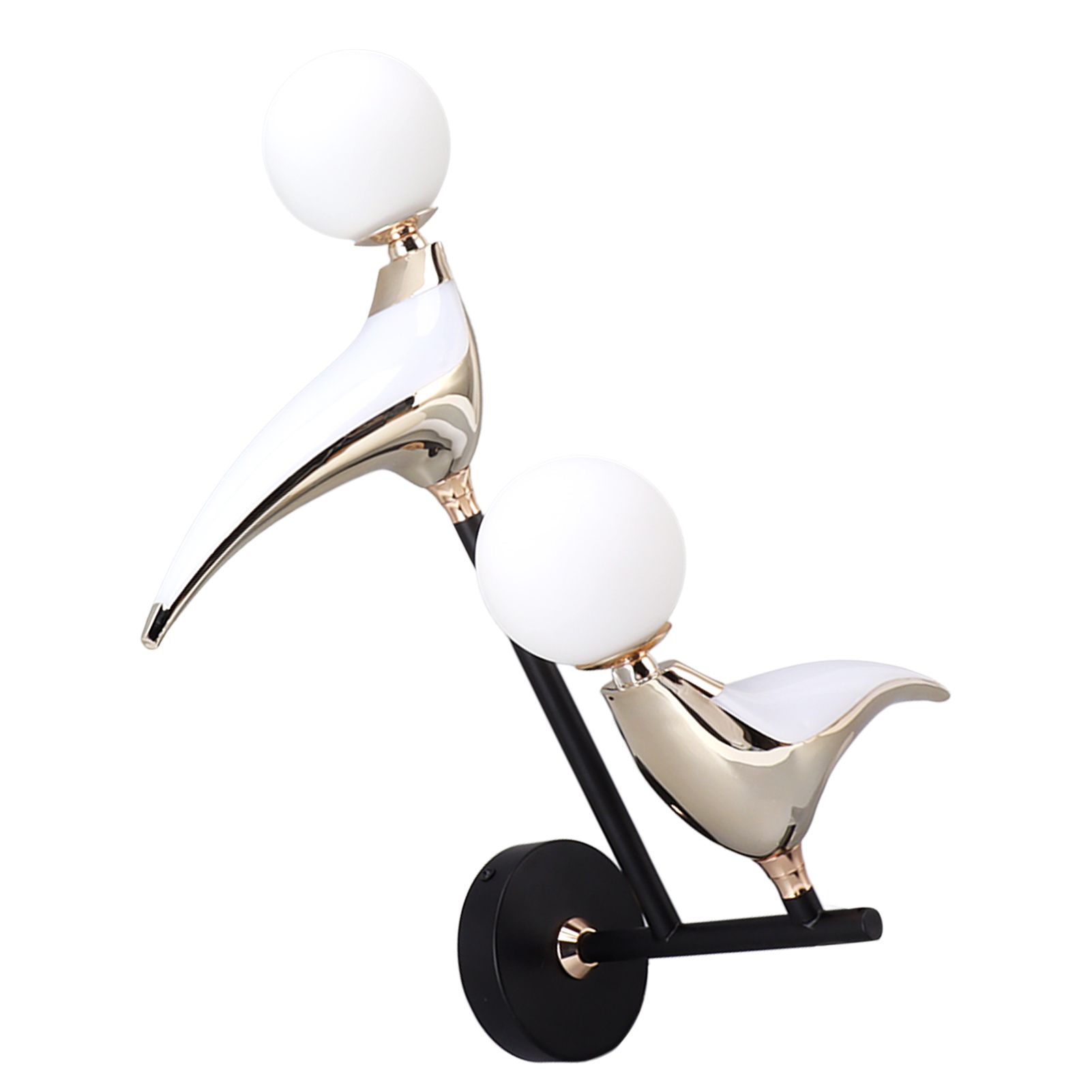 Modern Bird Wall Lamp Double Head Rotatable LED Wall Mounted Light for Living view 8