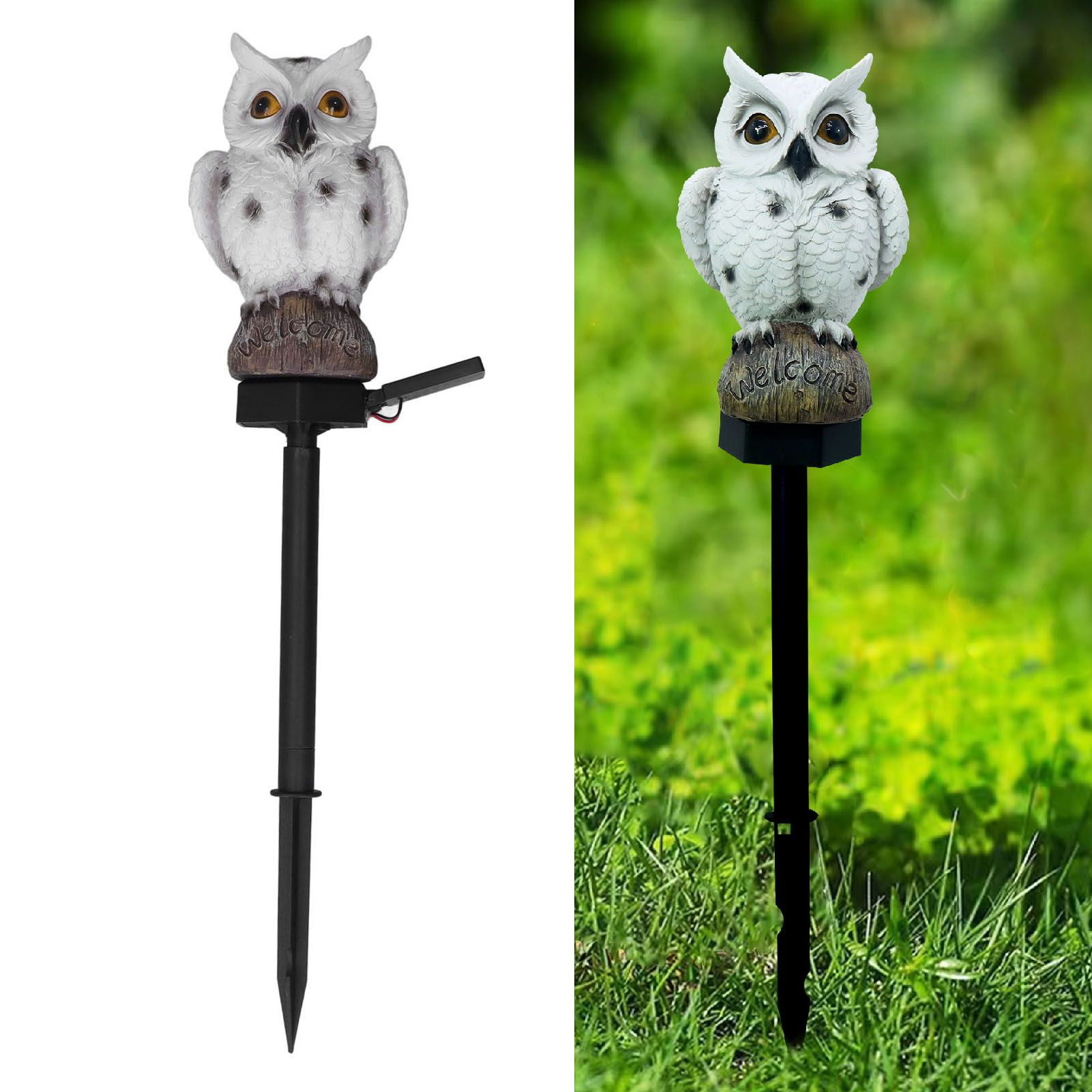 Solar Pathway Lights Outdoor Solar Garden Lights Owl Design Solar Powered view 12