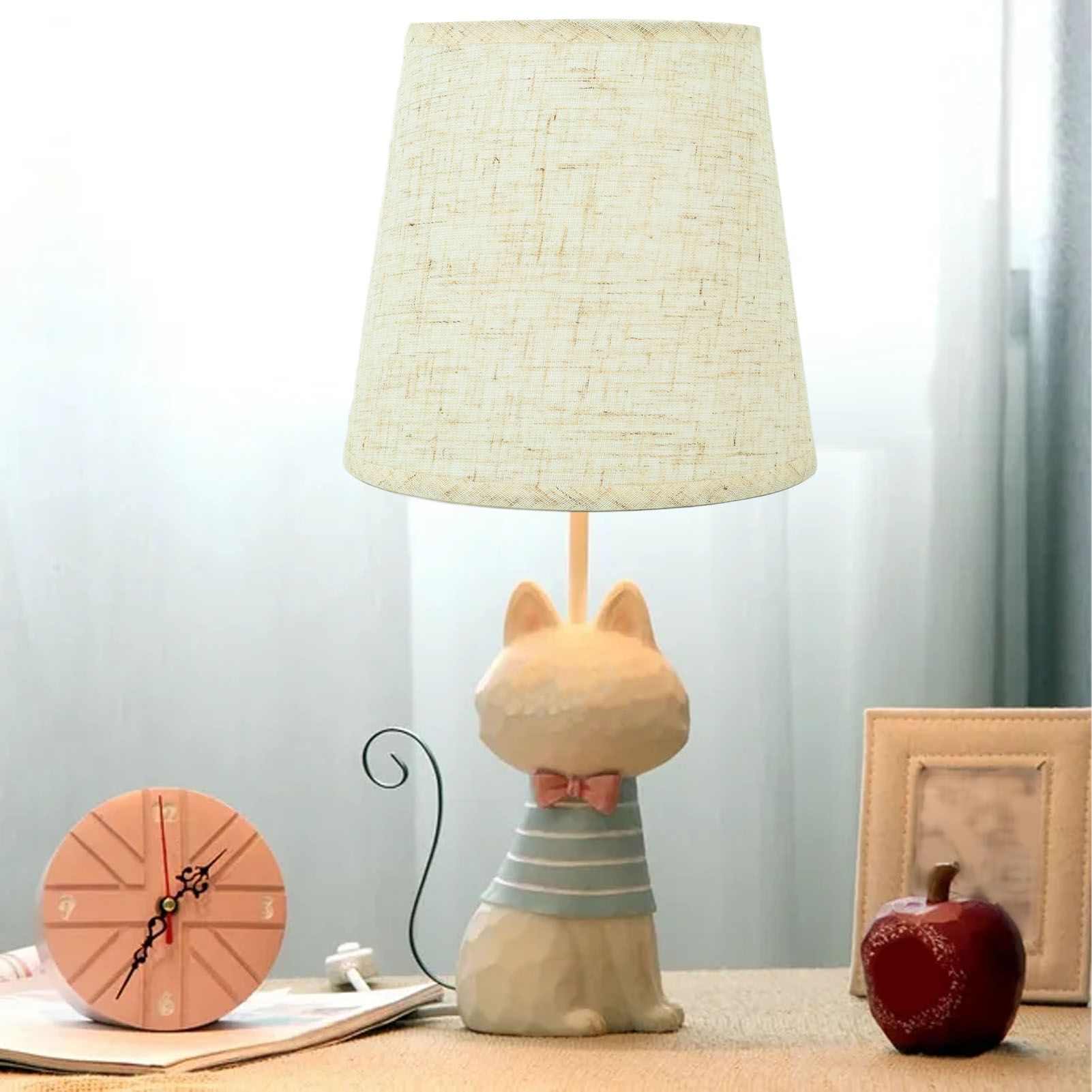 3Pcs Lampshades Hand Crafted Natural Linen Stylish Dustproof Barrel Chandelier view 12