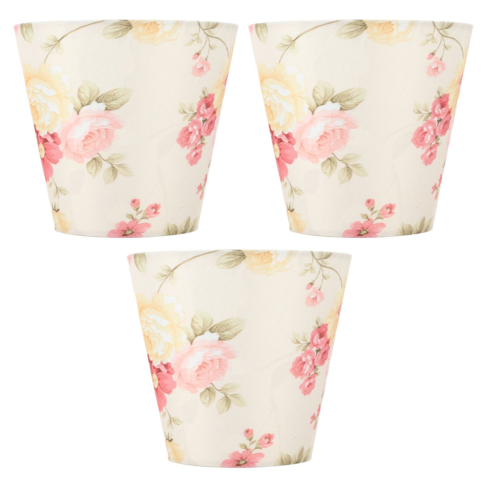 Cloth Lamp Shade Flower Pattern Clip On Bulb Lampshade for Table Lamp view 8