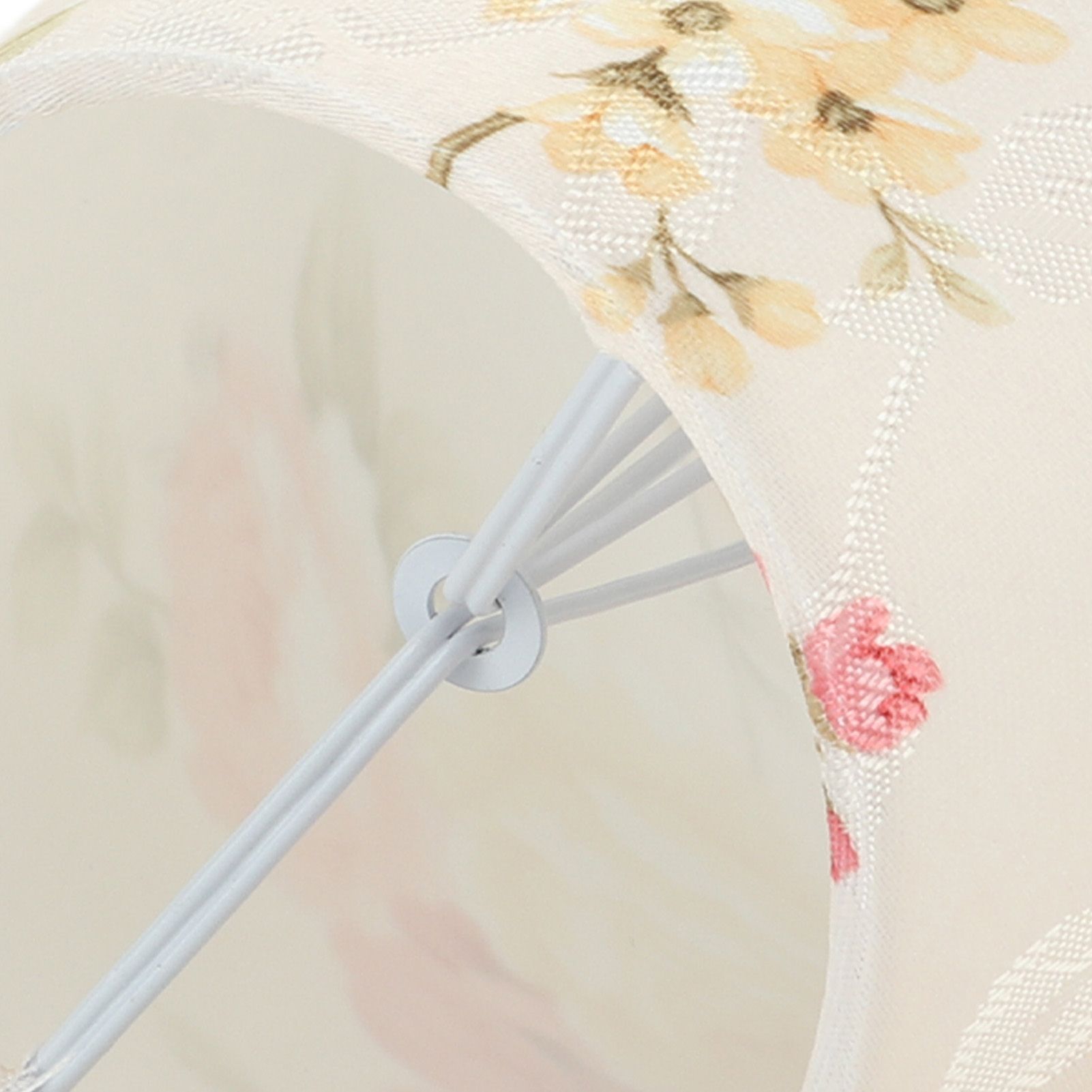 Cloth Lamp Shade Flower Pattern Clip On Bulb Lampshade for Table Lamp view 13