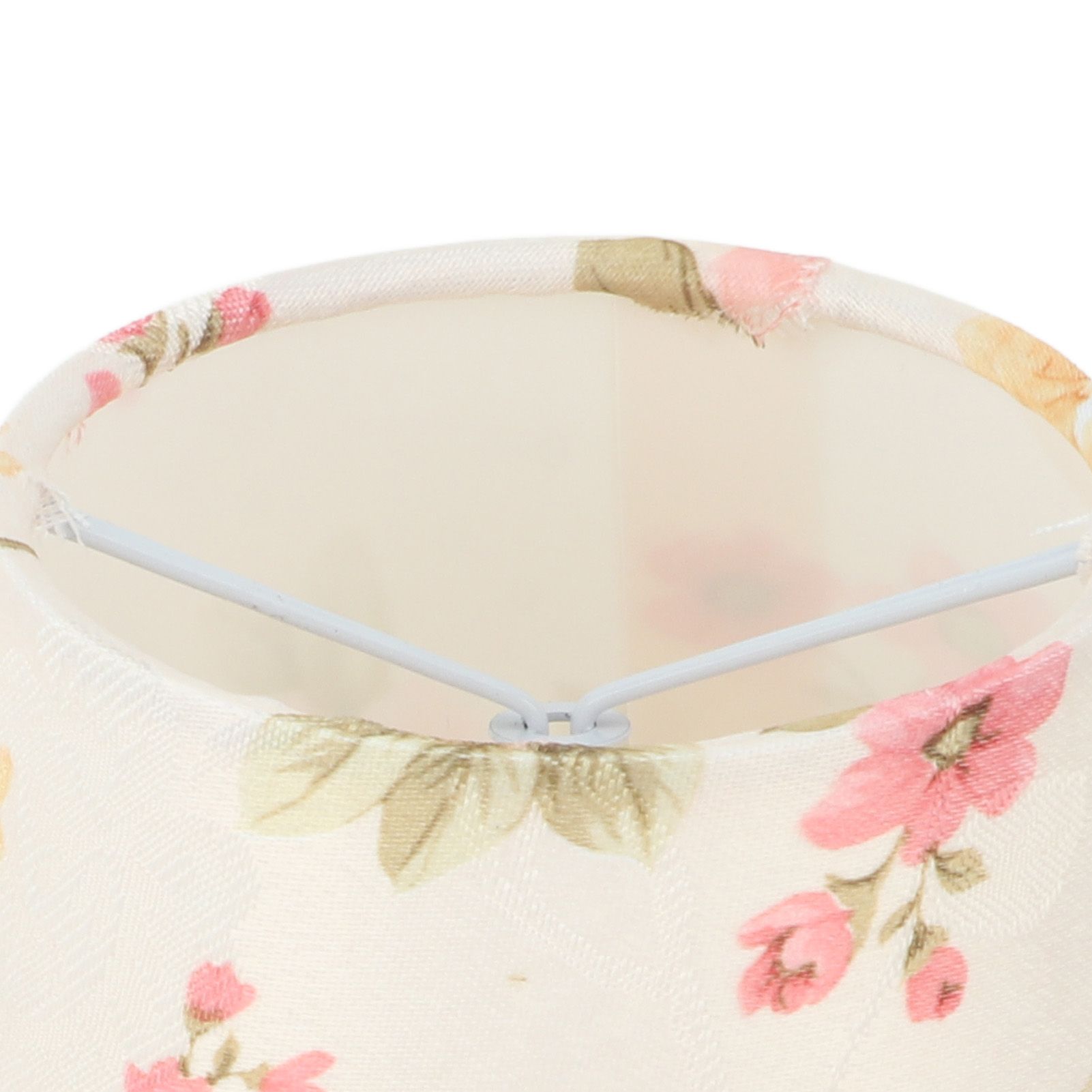 Cloth Lamp Shade Flower Pattern Clip On Bulb Lampshade for Table Lamp view 15