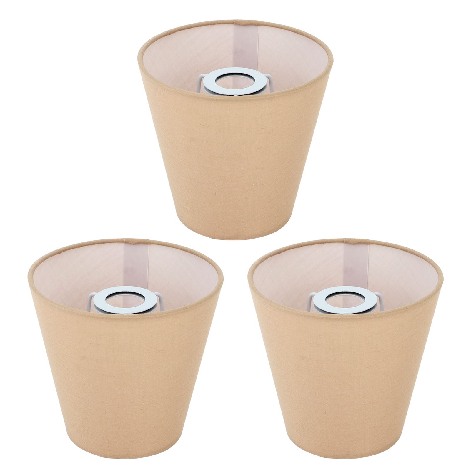 3pcs Cloth Fabric Lampshade Innovative E14 Intervention Type Modern Fabric view 3