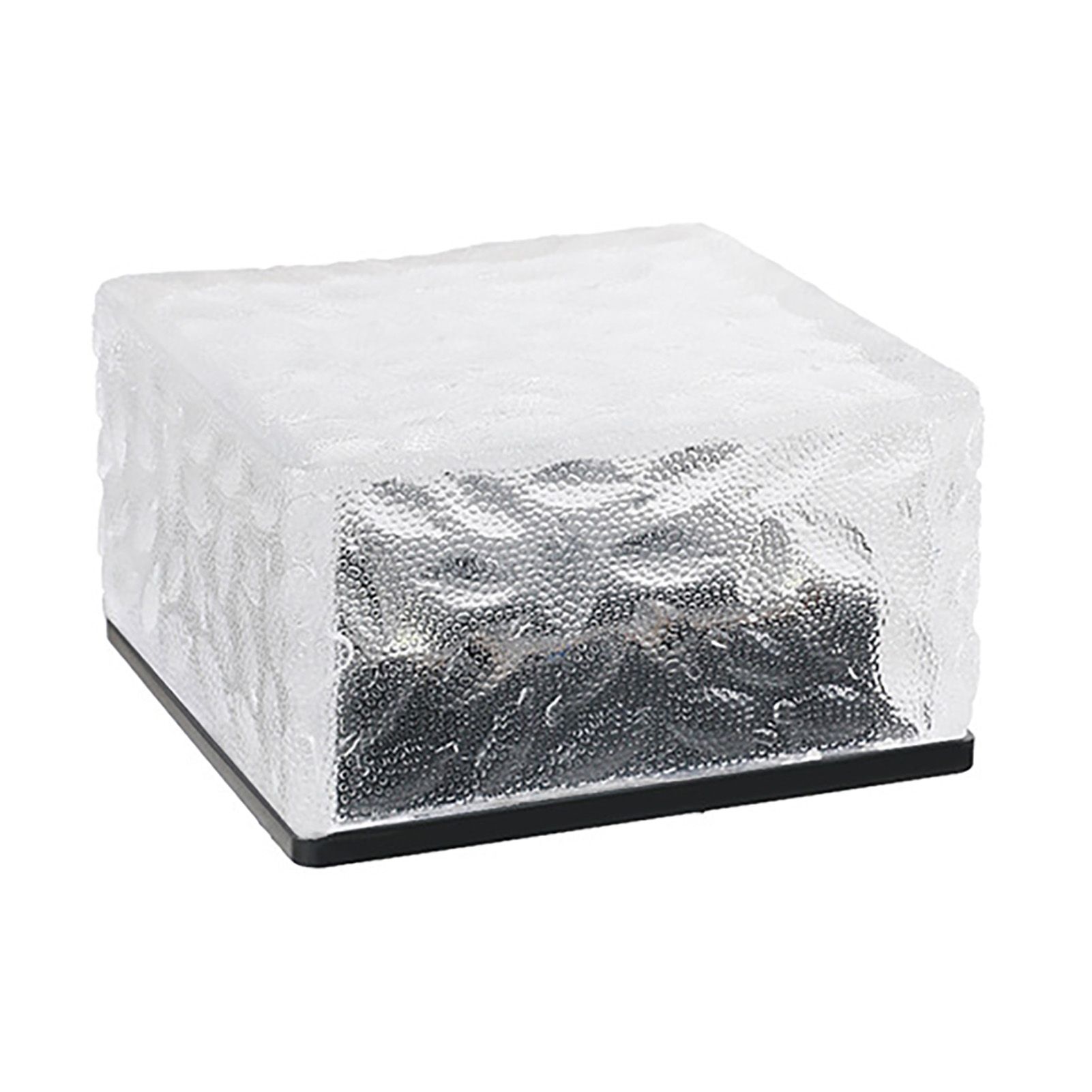 Solar Glass Brick Light ABS LED Waterproof In Ground Buried Ice Brick view 3