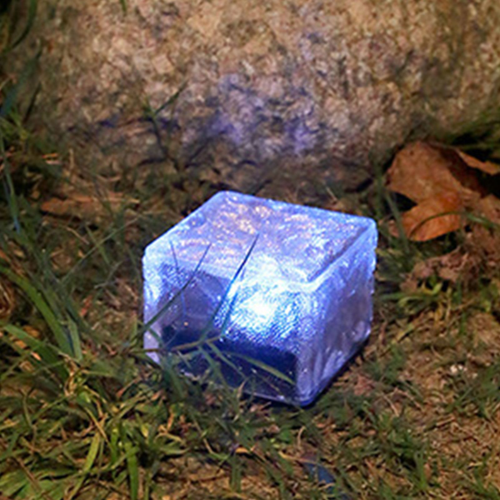 Solar Glass Brick Light ABS LED Waterproof In Ground Buried Ice Brick view 5