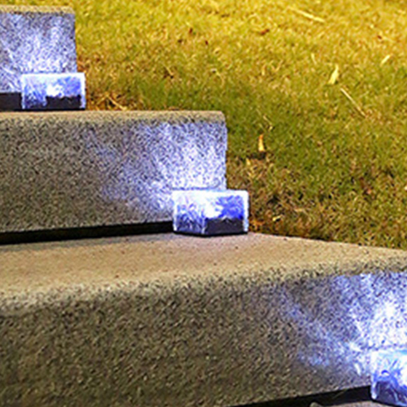 Solar Glass Brick Light ABS LED Waterproof In Ground Buried Ice Brick view 10