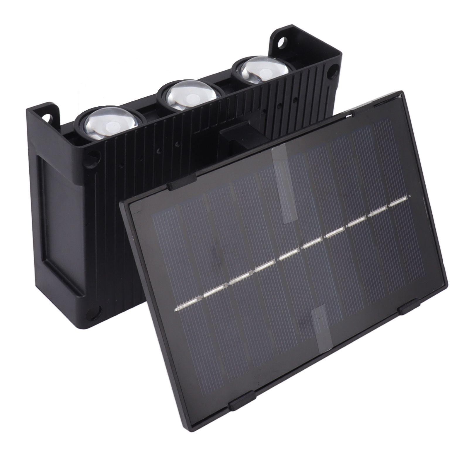 Solar Outdoor Lights Waterproof 6 LED Bulbs Ambient Outdoor Wall Lamp for view 7
