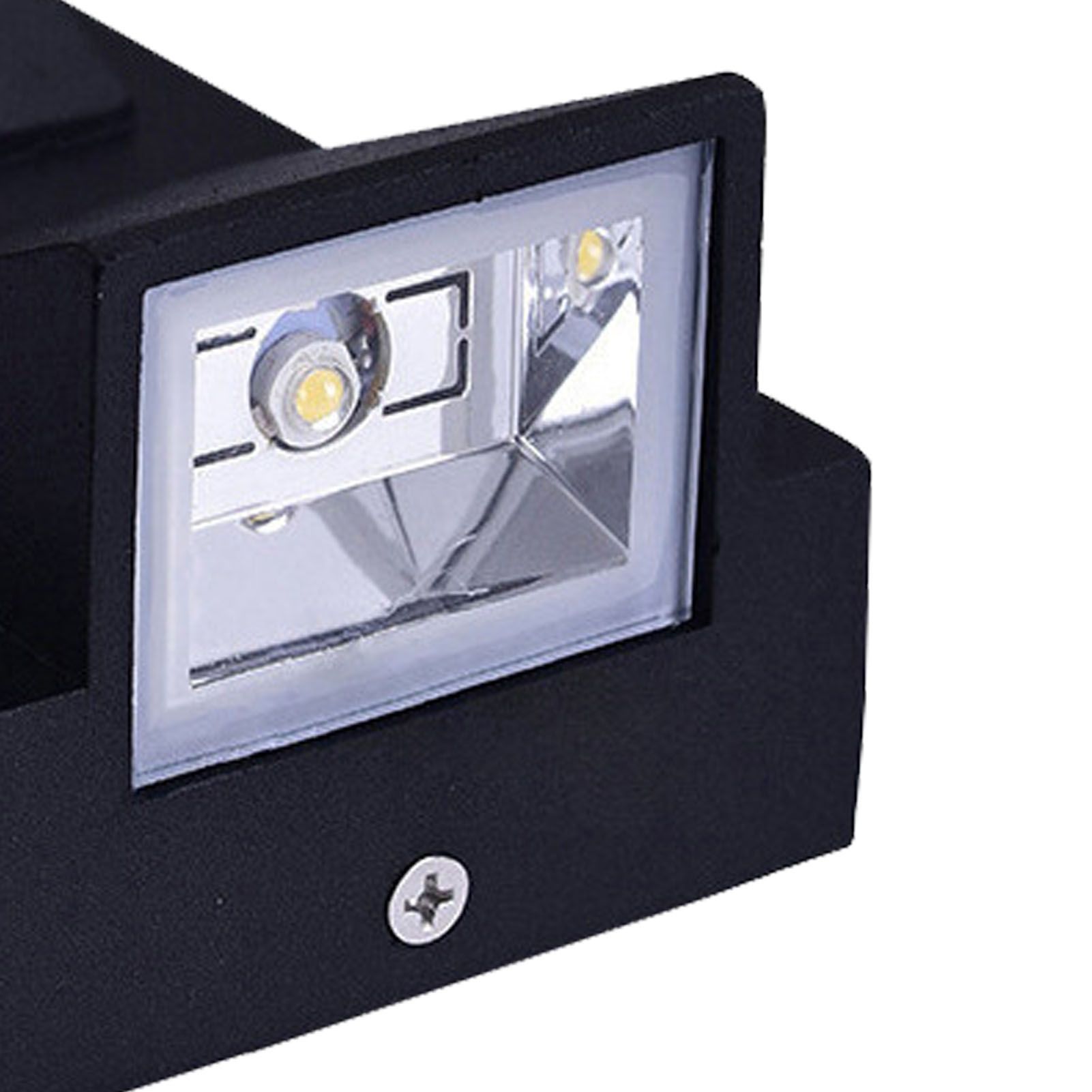 Outdoor Wall Light Plastic Housings Dual Head Exterior Wall Lamp with Up and view 8